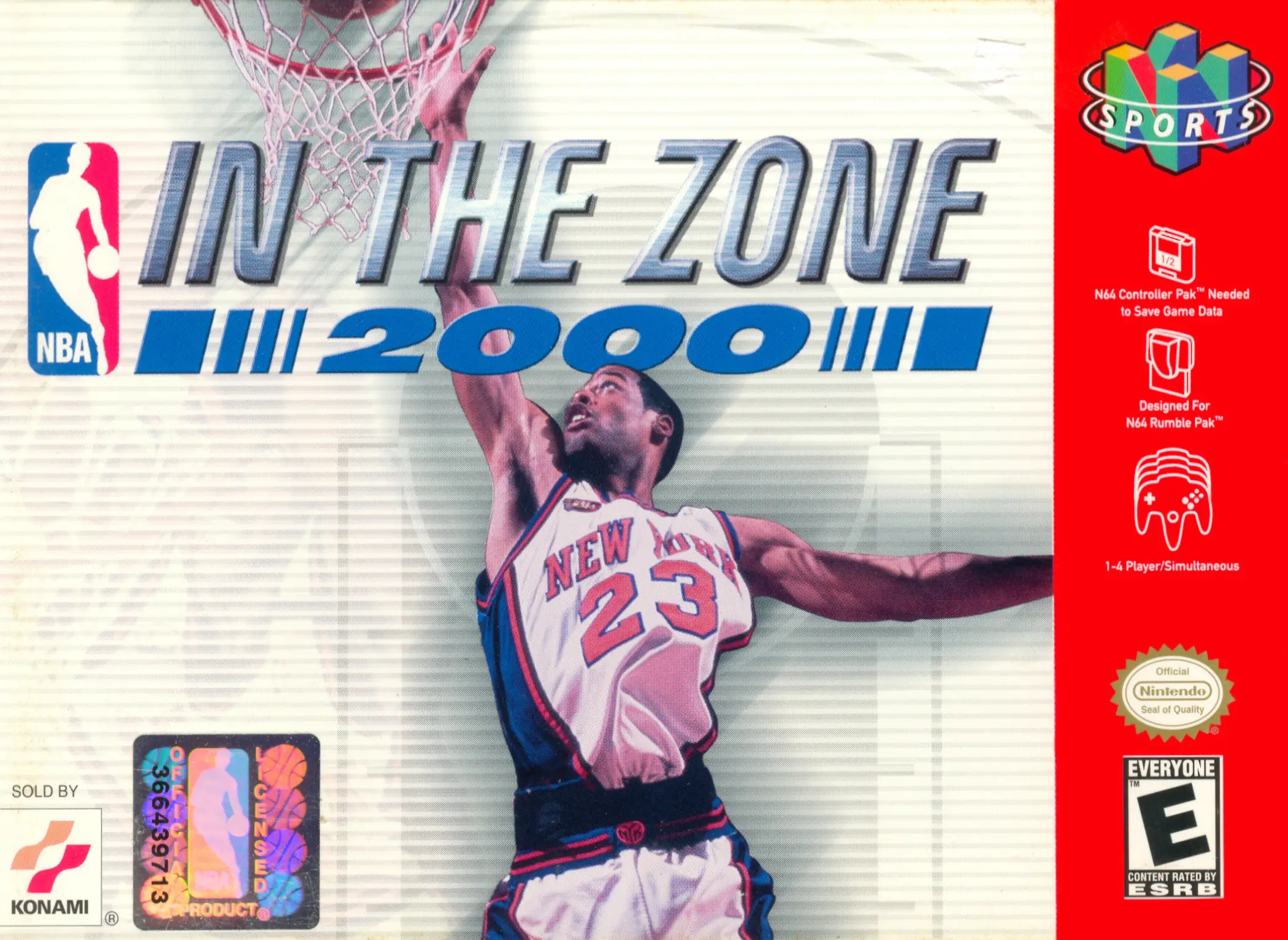 Capa de NBA in the Zone 2000