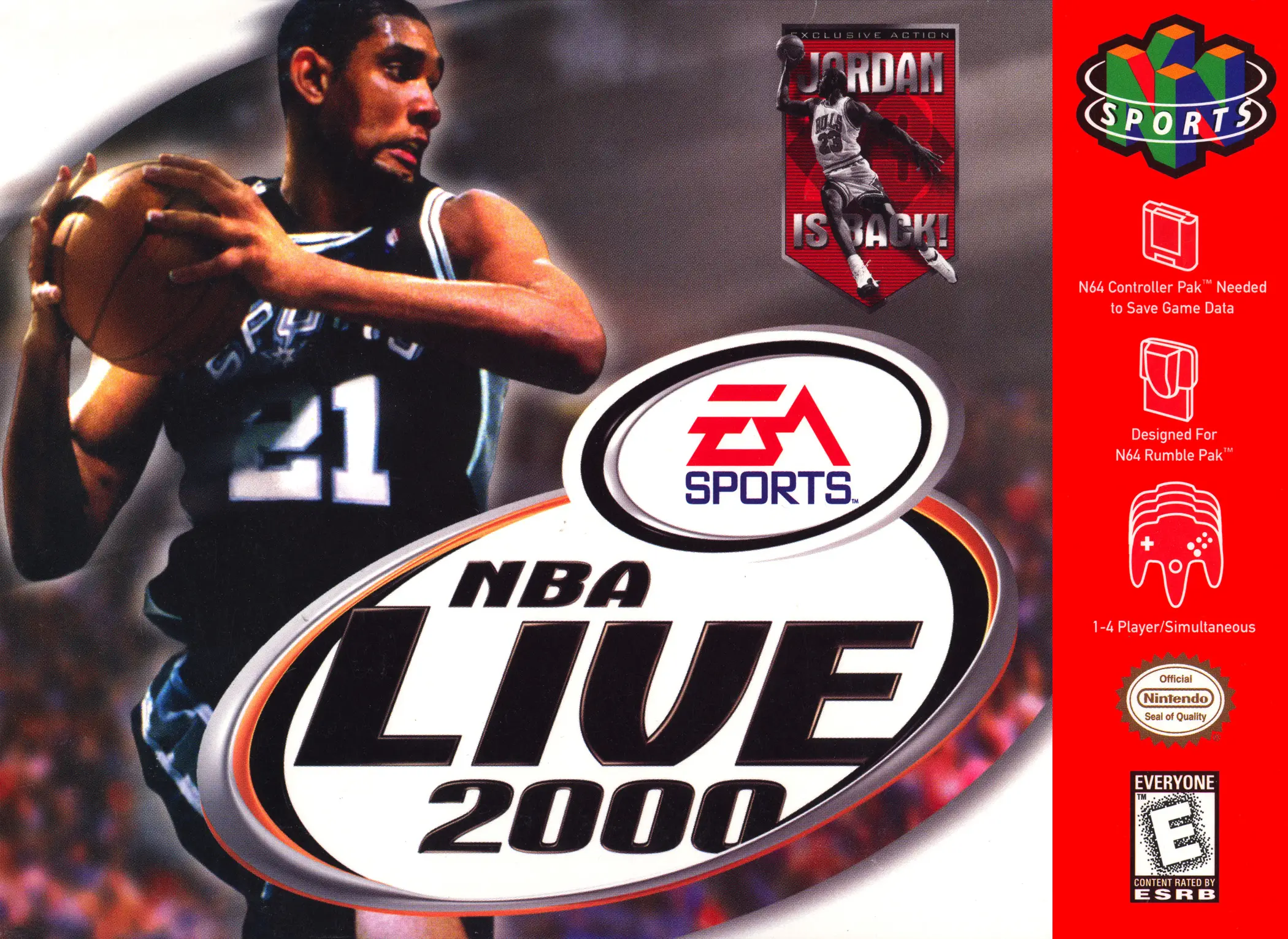 Capa de NBA Live 2000