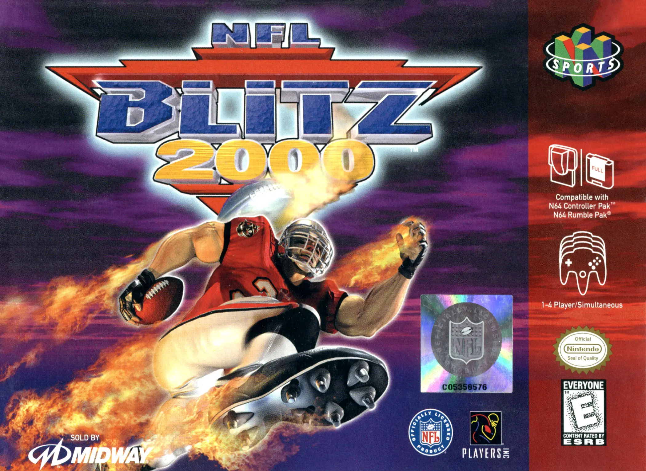 Capa de NFL Blitz 2000