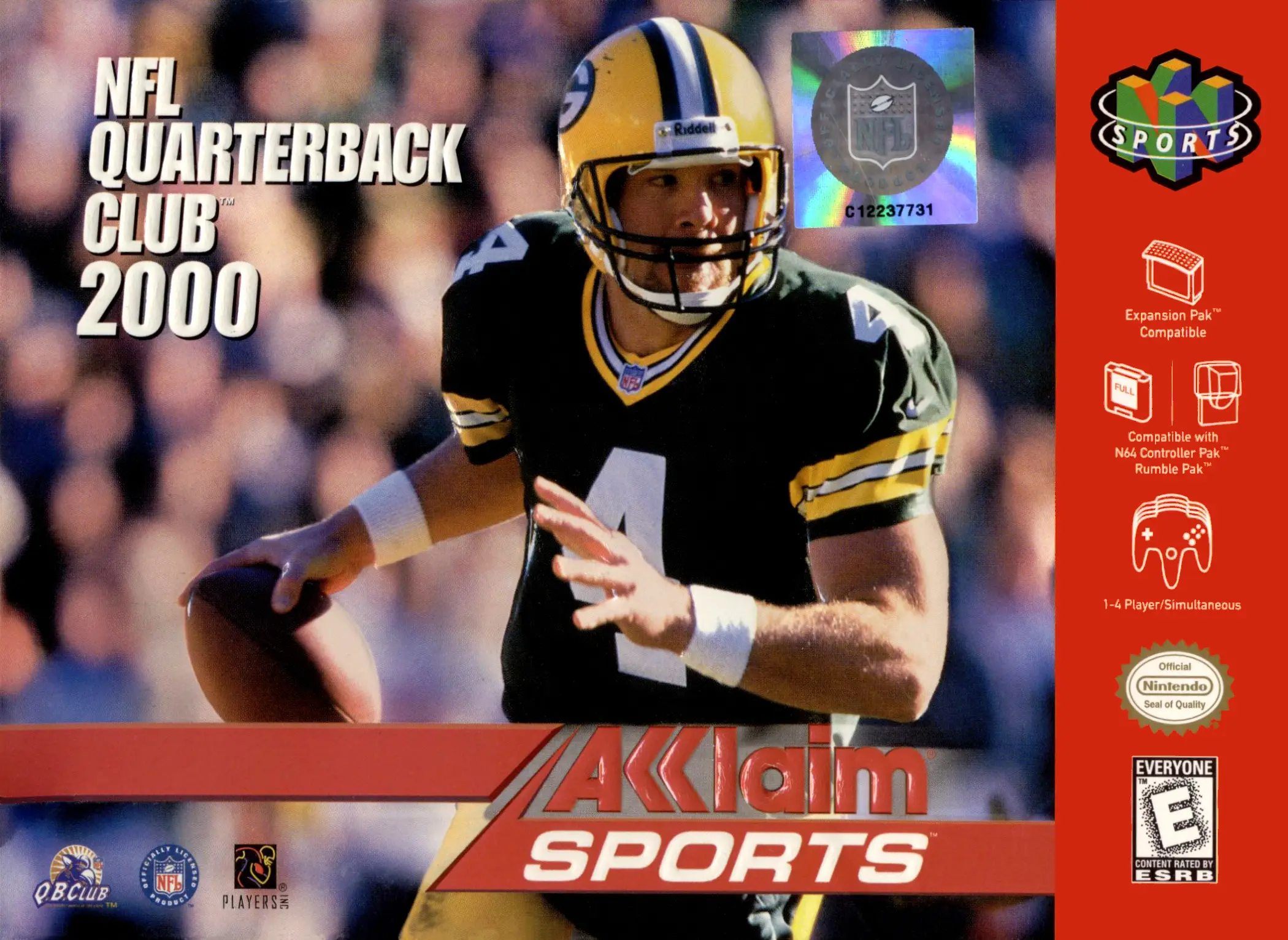 Capa de NFL Quarterback Club 2000