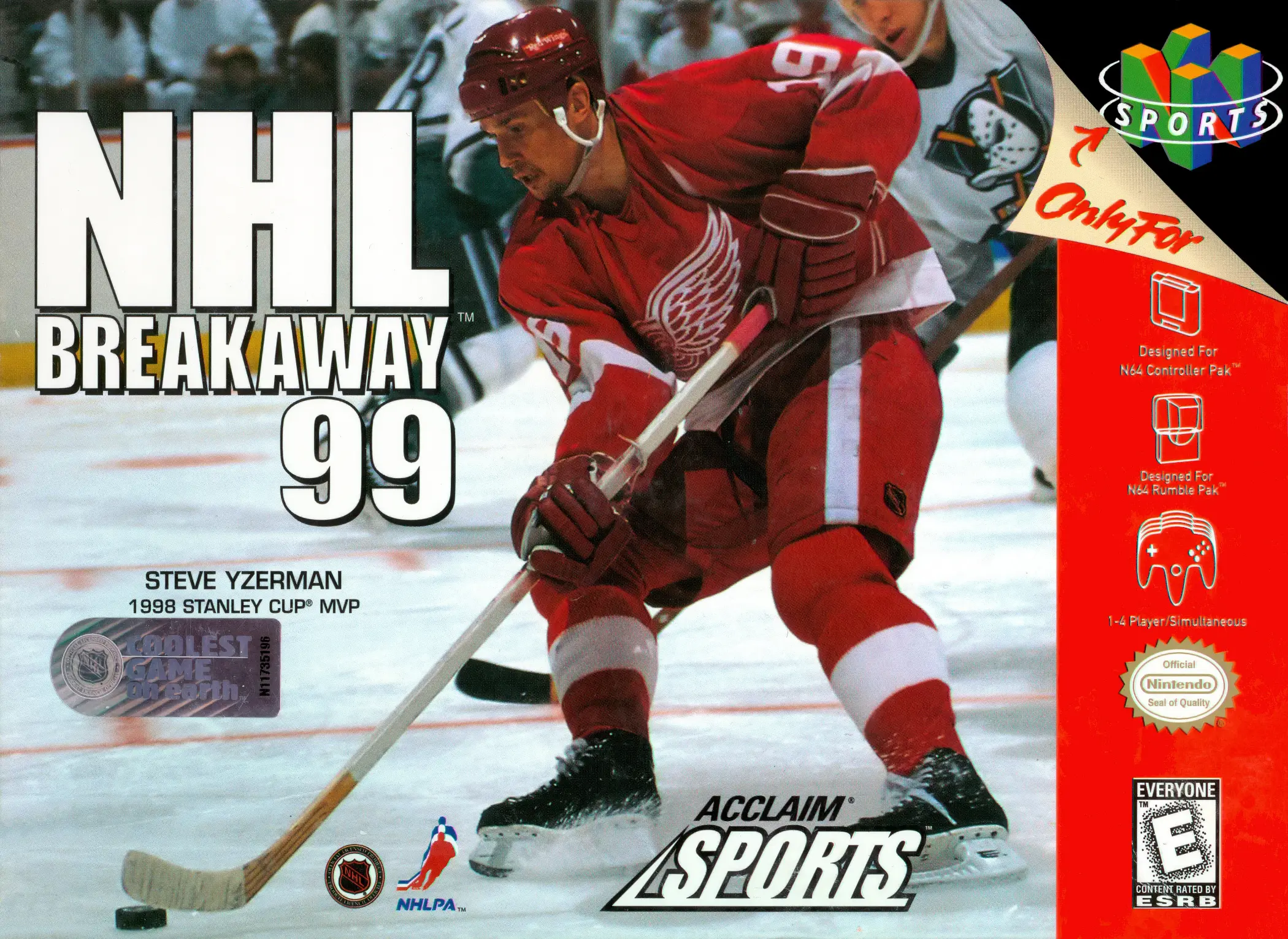 Capa de NHL Breakaway 99