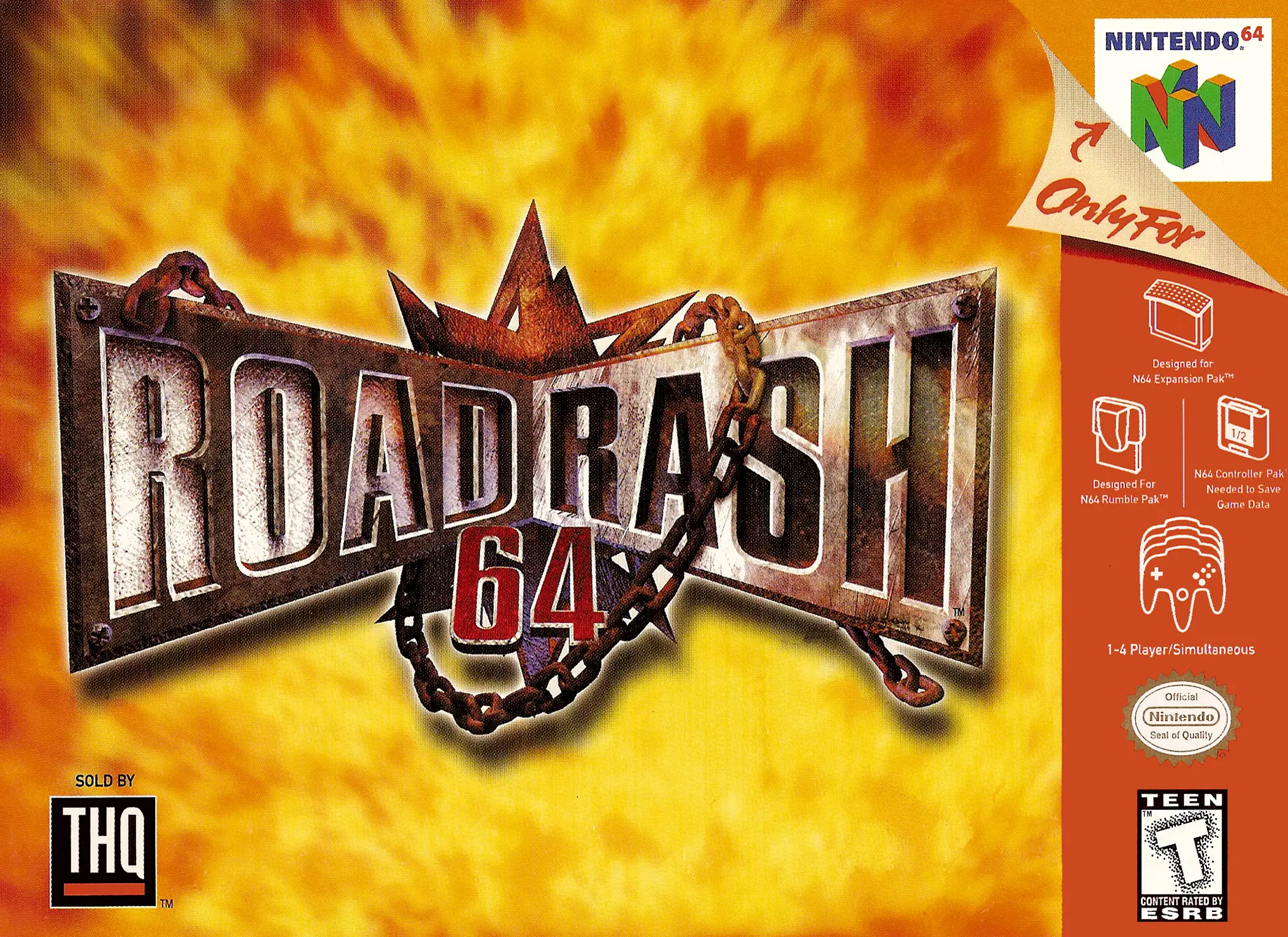Capa de Road Rash 64