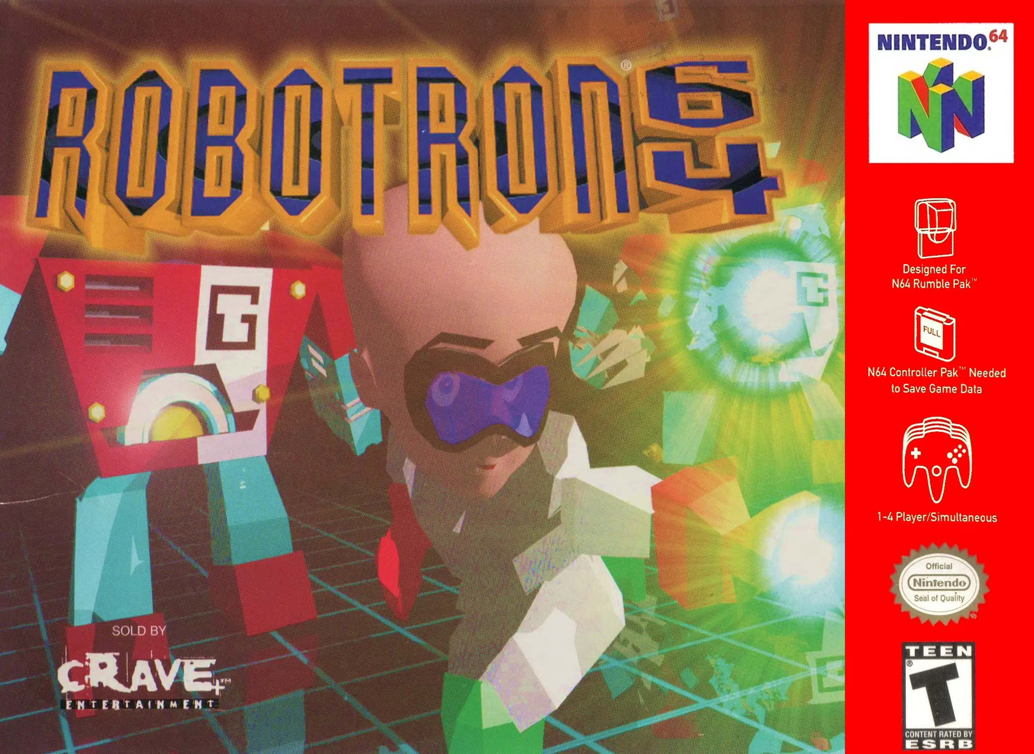 Capa de Robotron 64