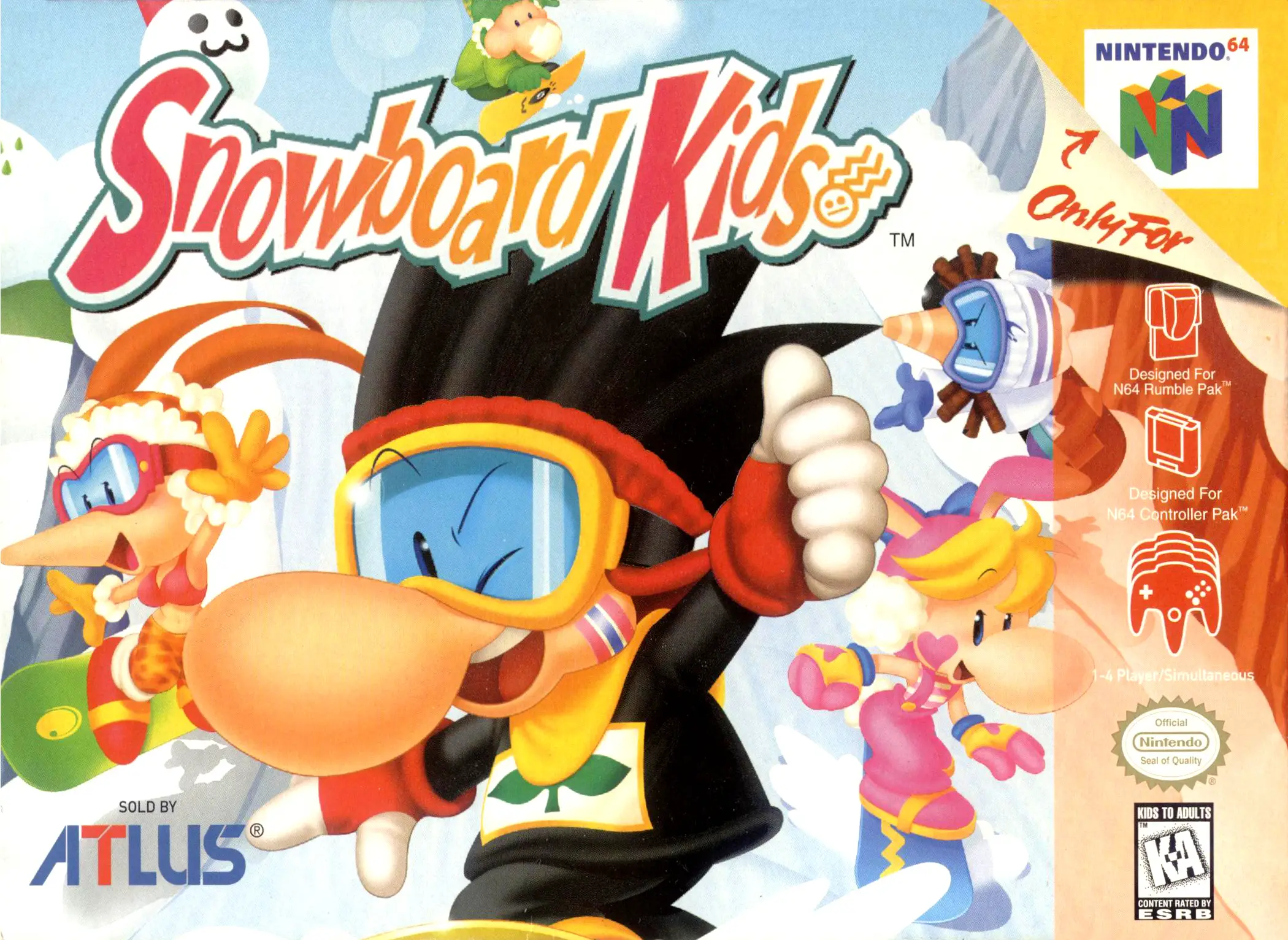 Capa de Snowboard Kids