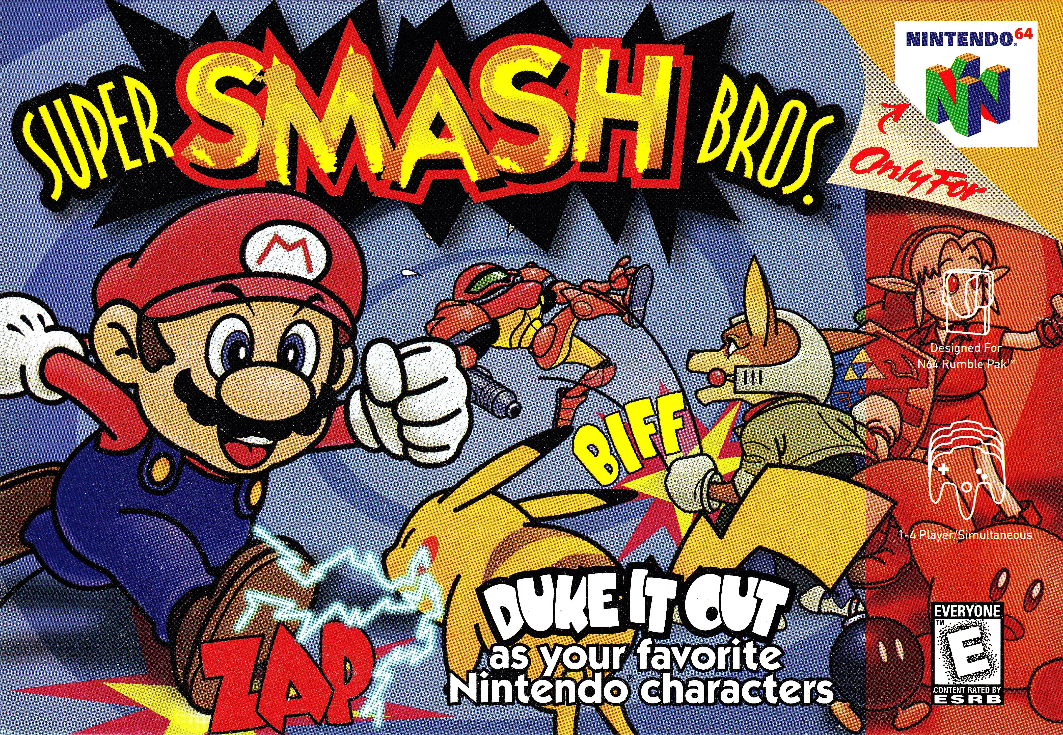 Capa de Super Smash Bros.