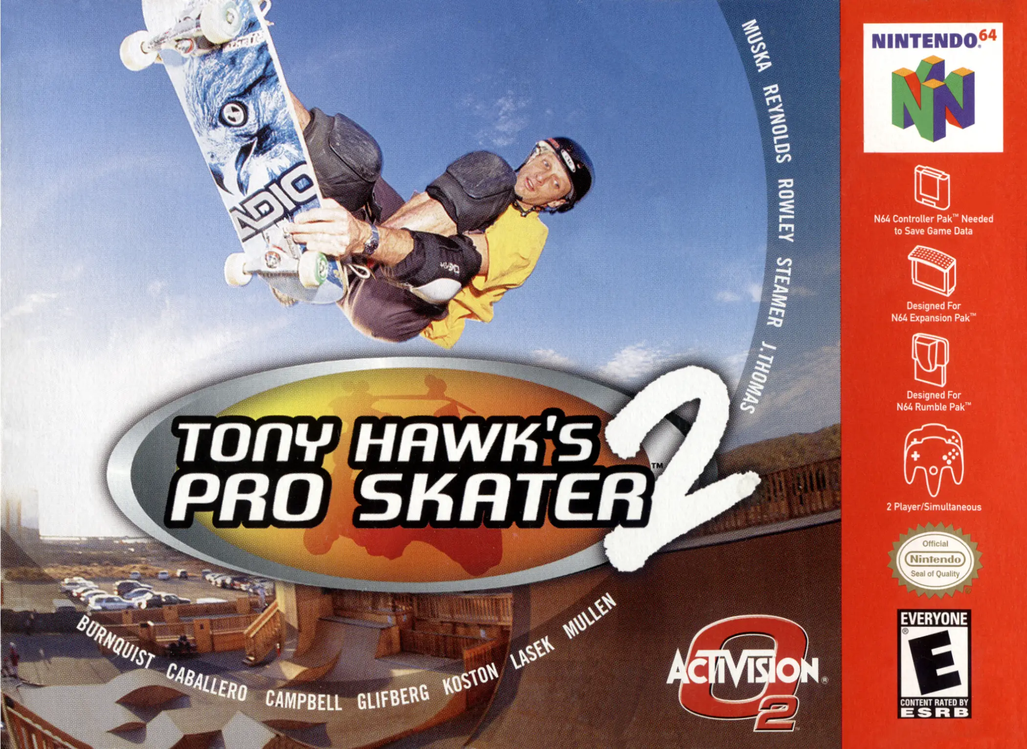 Capa de Tony Hawk's Pro Skater 2