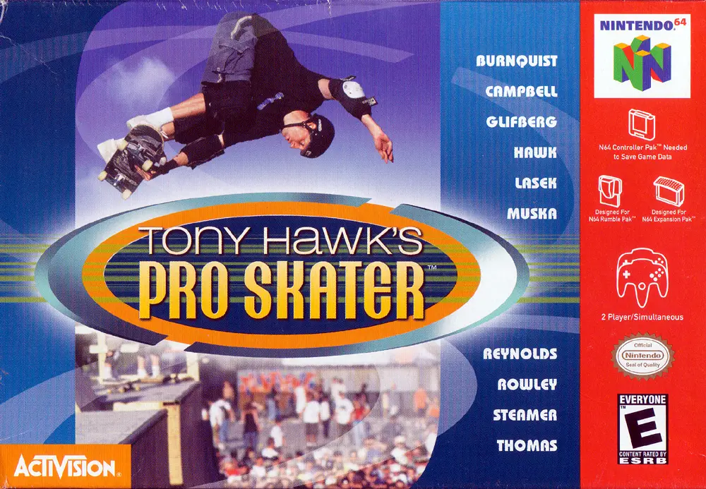 Capa de Tony Hawk's Pro Skater