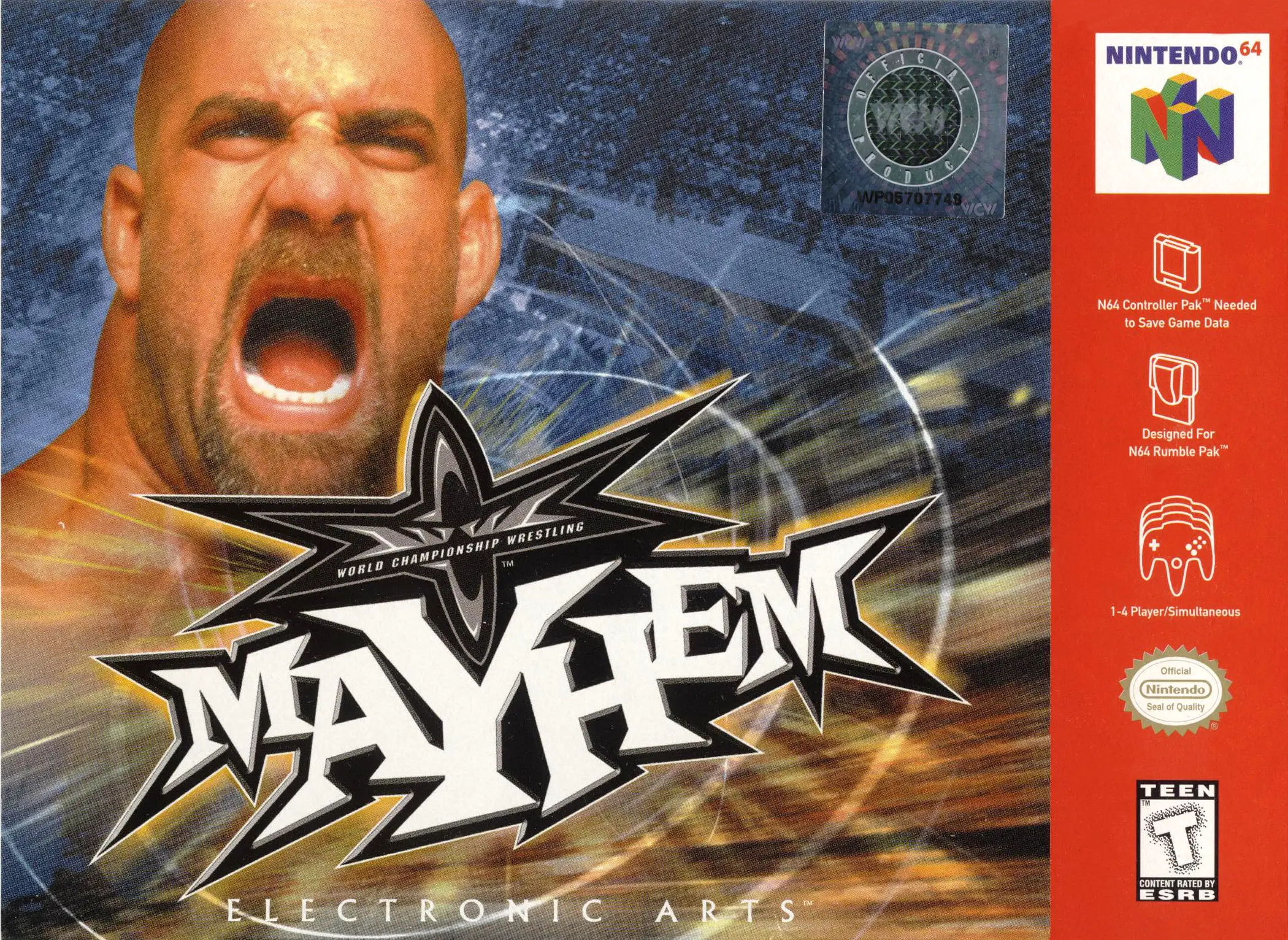 Capa de WCW Mayhem