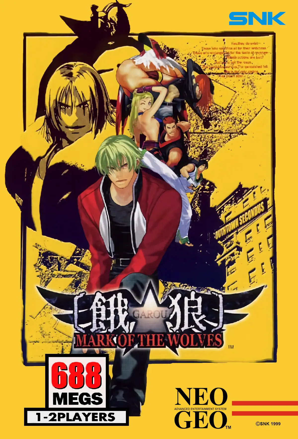 Capa de Garou: Mark of the Wolves