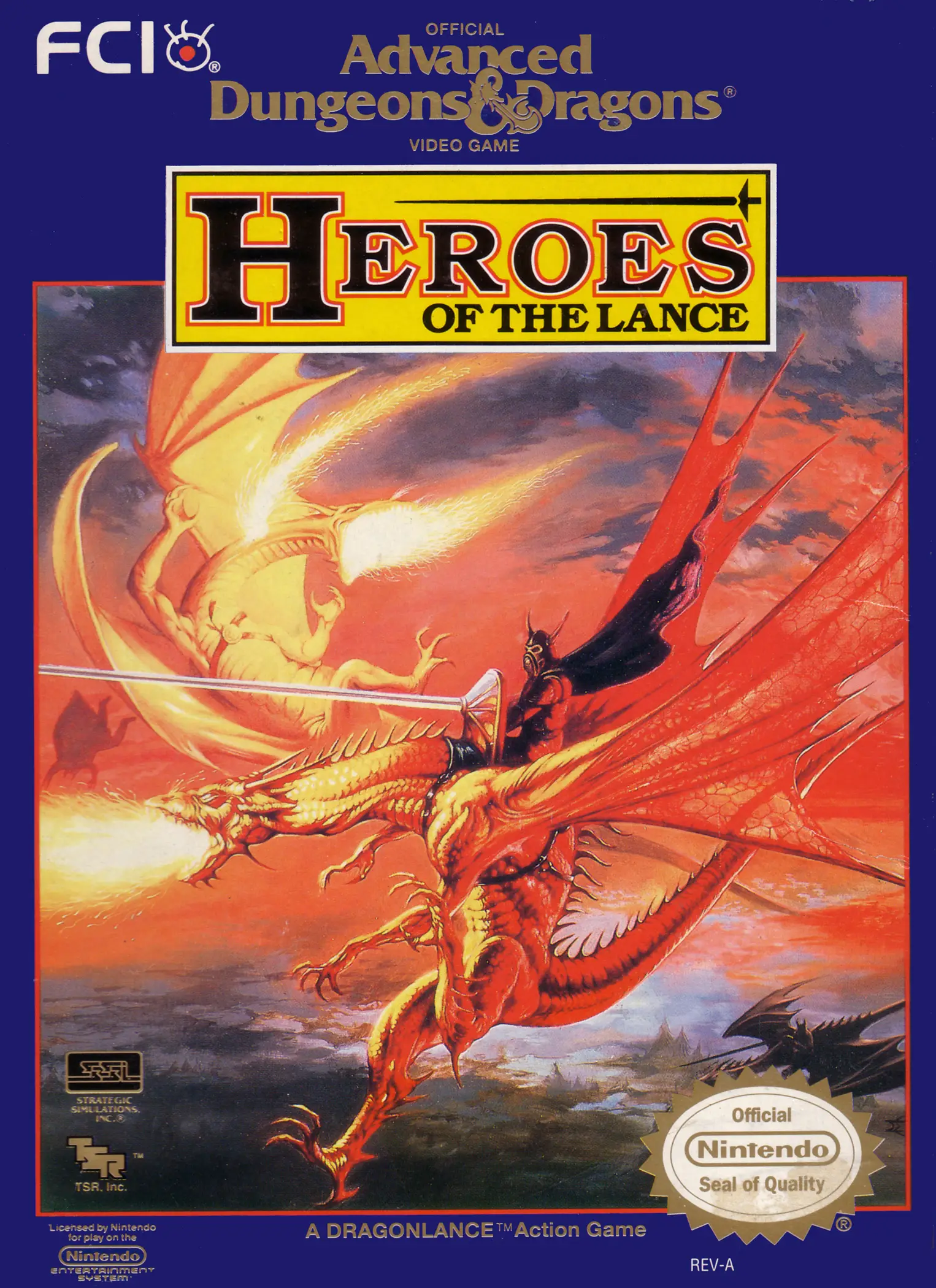 Capa de Advanced Dungeons & Dragons: Heroes of the Lance