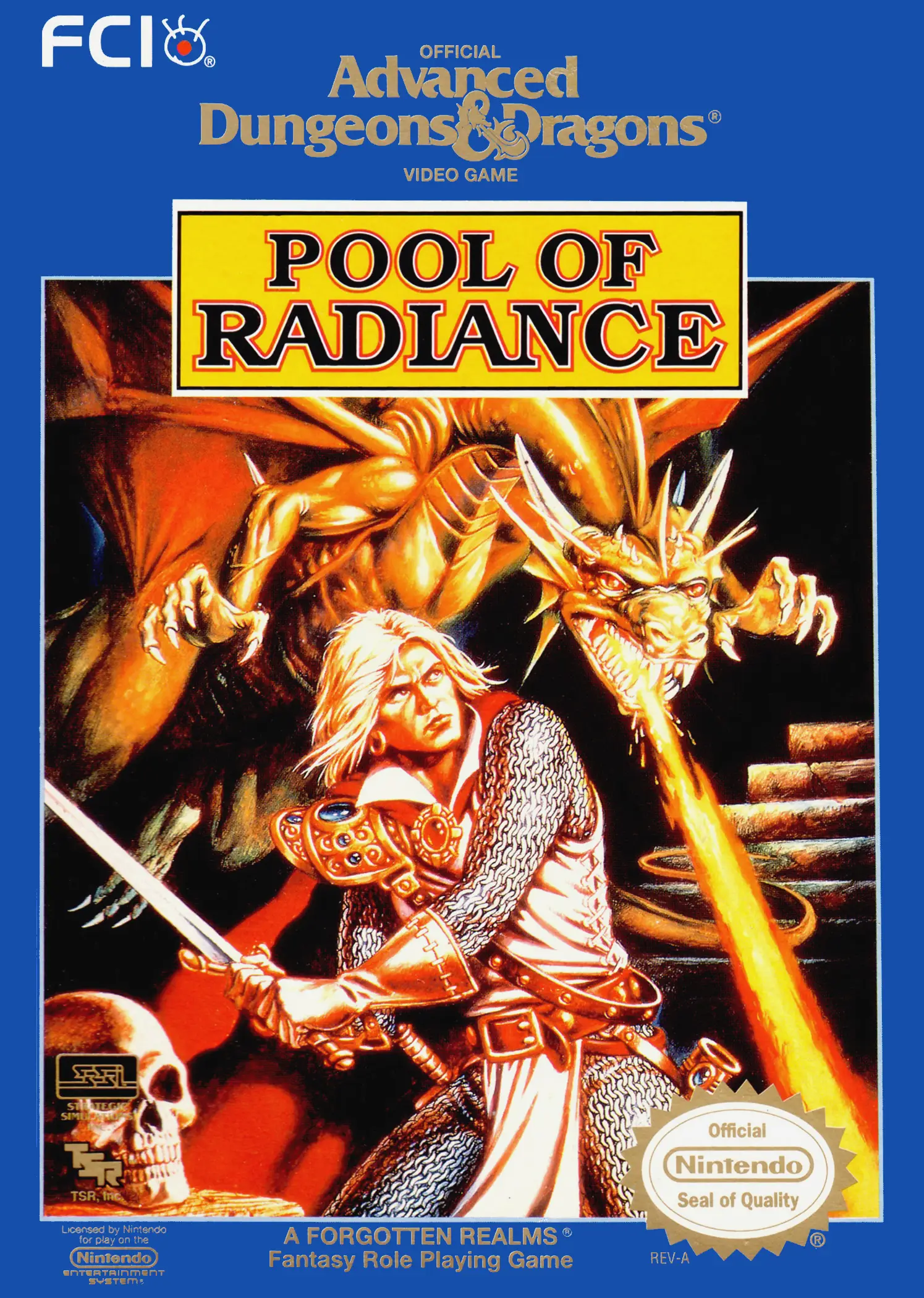 Capa de Advanced Dungeons & Dragons: Pool of Radiance