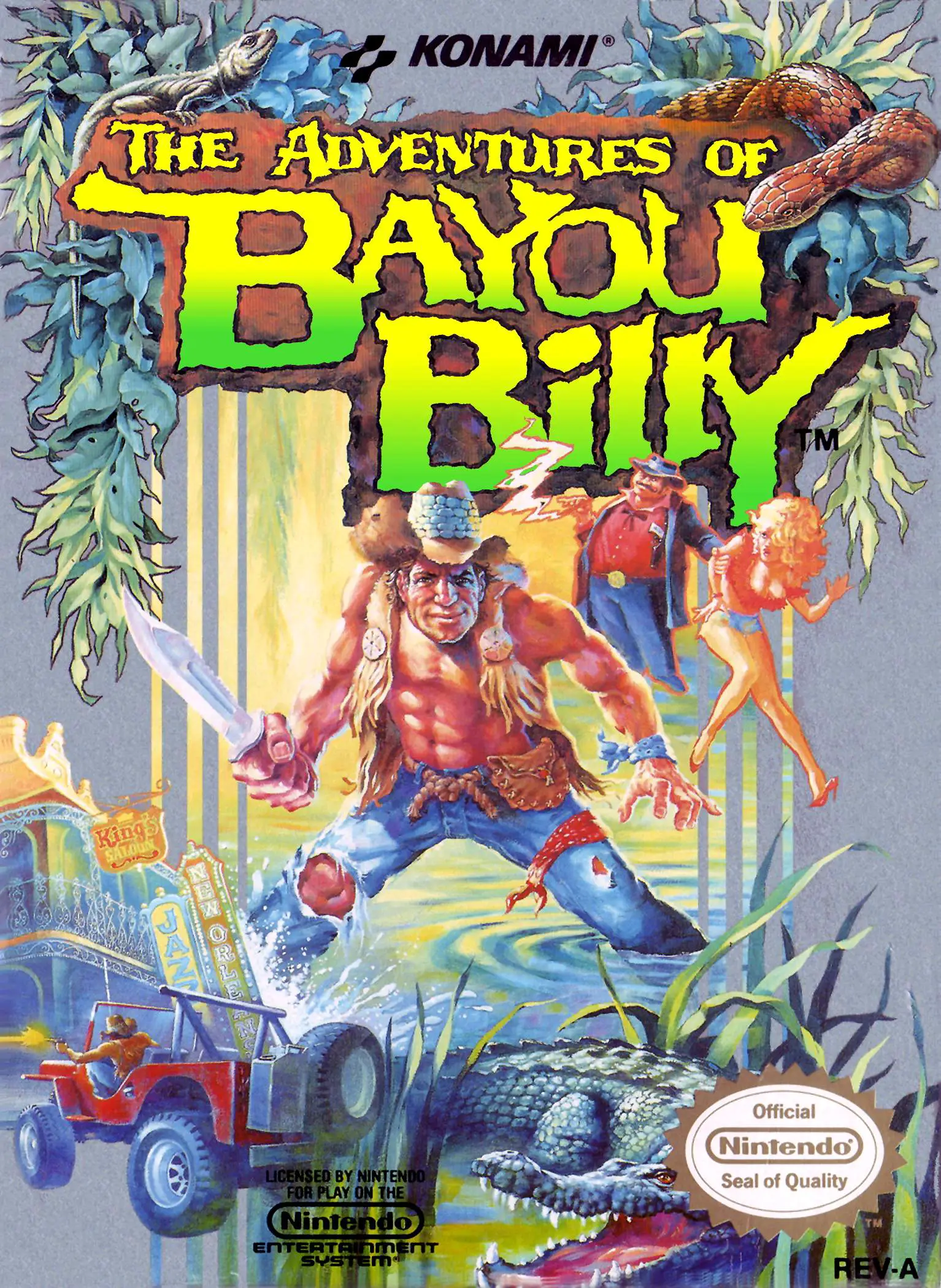 Capa de Adventures of Bayou Billy