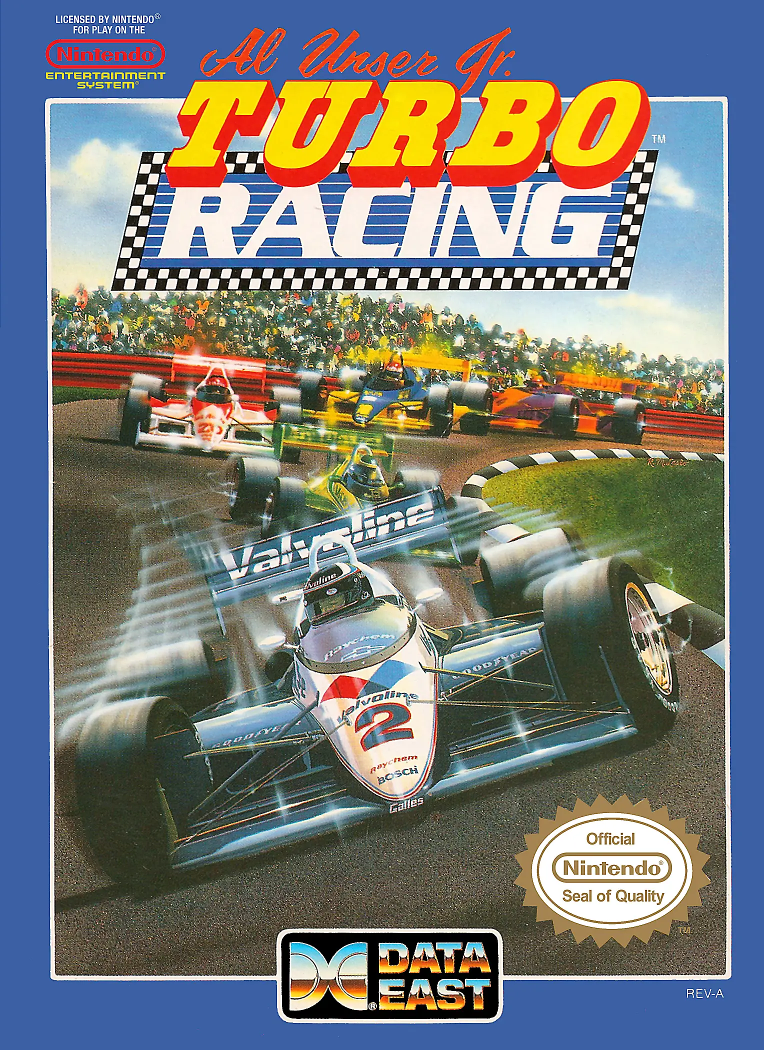 Capa de Al Unser Jr. Turbo Racing