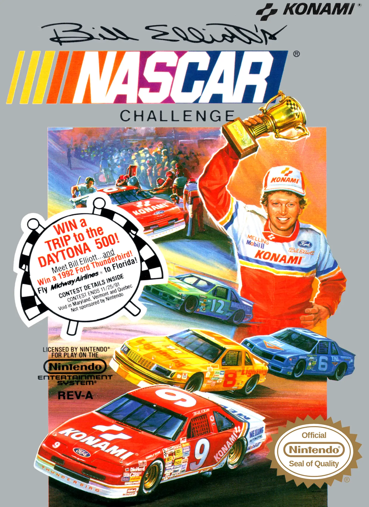 Capa de Bill Elliott's NASCAR Challenge