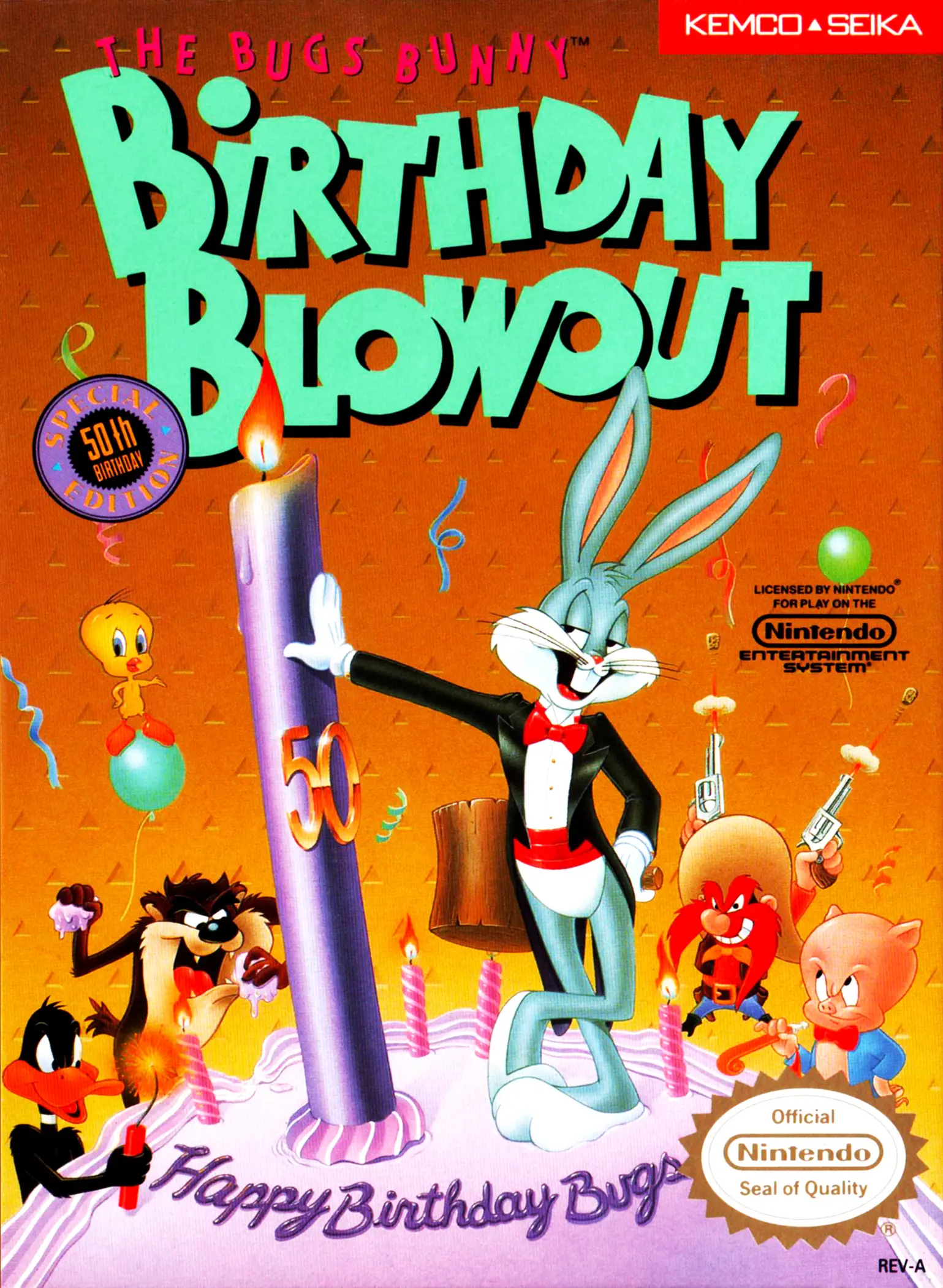 Capa de Bugs Bunny Birthday Blowout