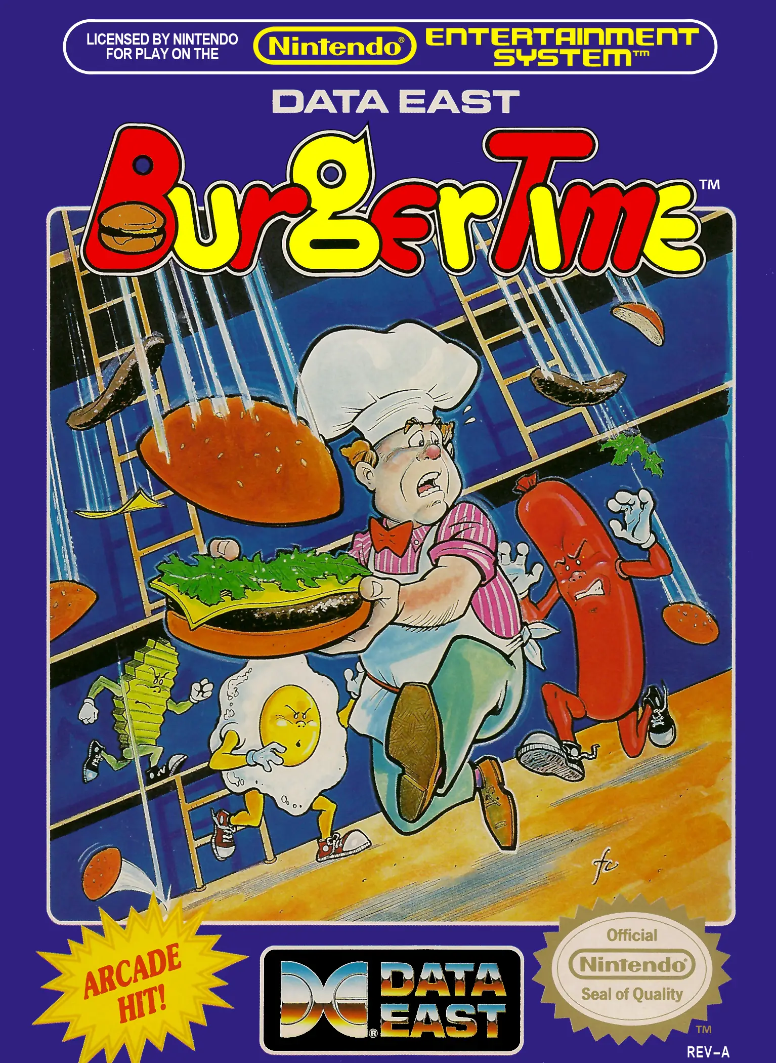 Capa de BurgerTime