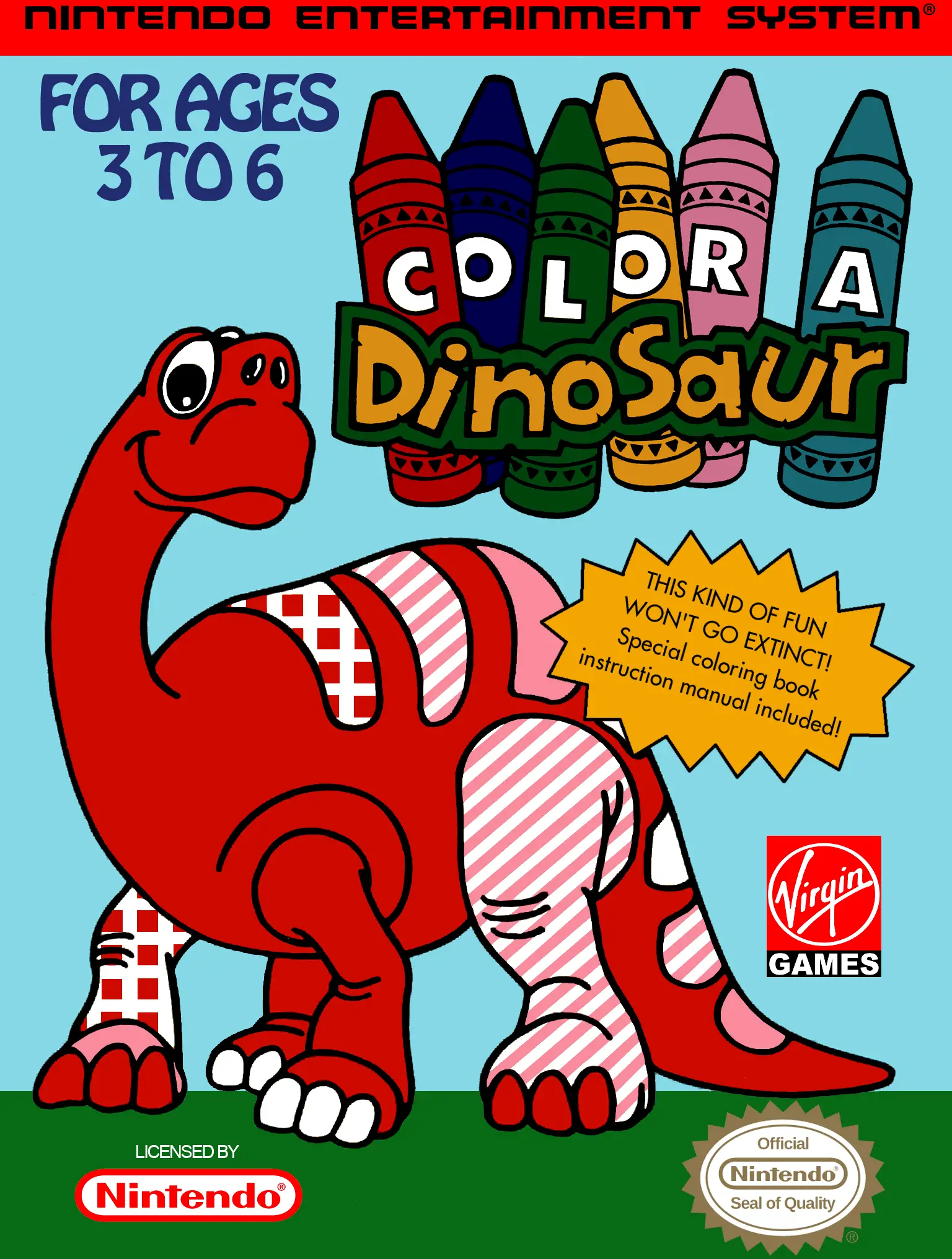 Capa de Color a Dinosaur