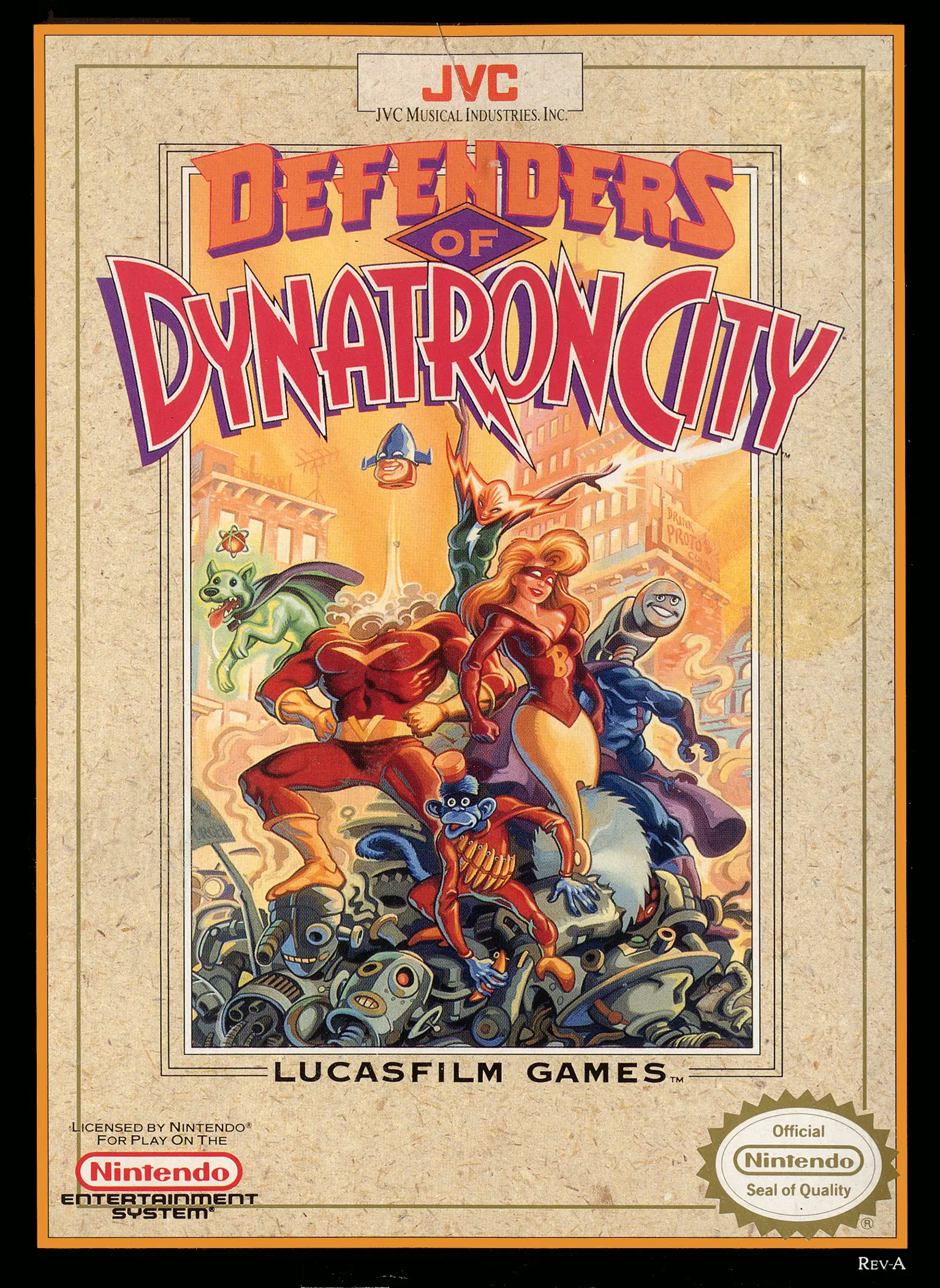 Capa de Defenders of Dynatron City
