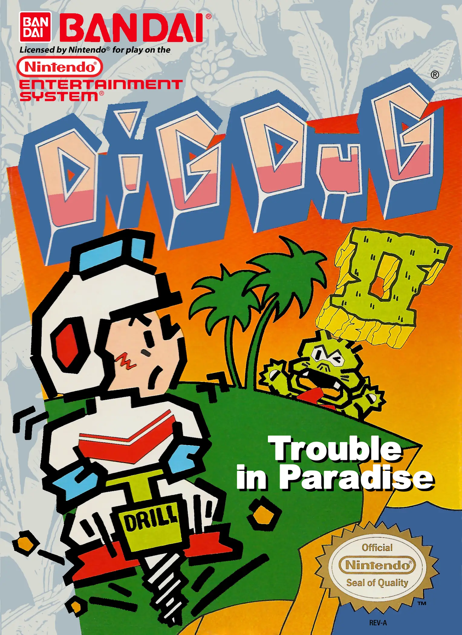 Capa de Dig Dug II: Trouble in Paradise
