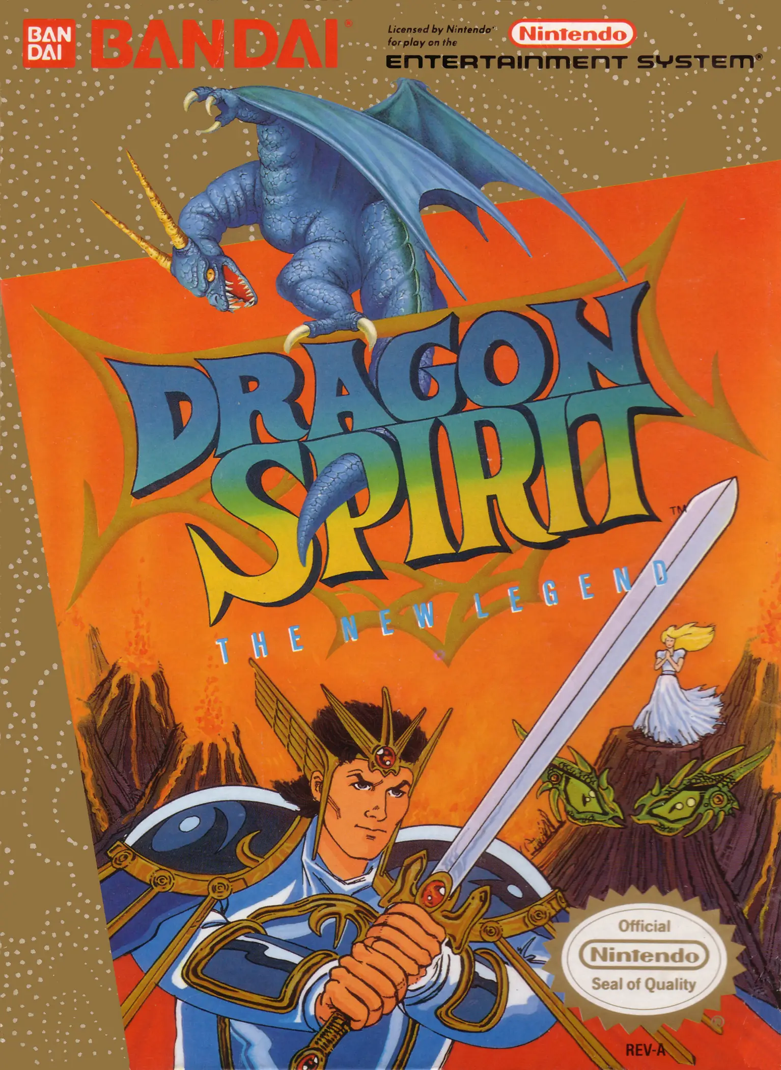 Capa de Dragon Spirit: The New Legend