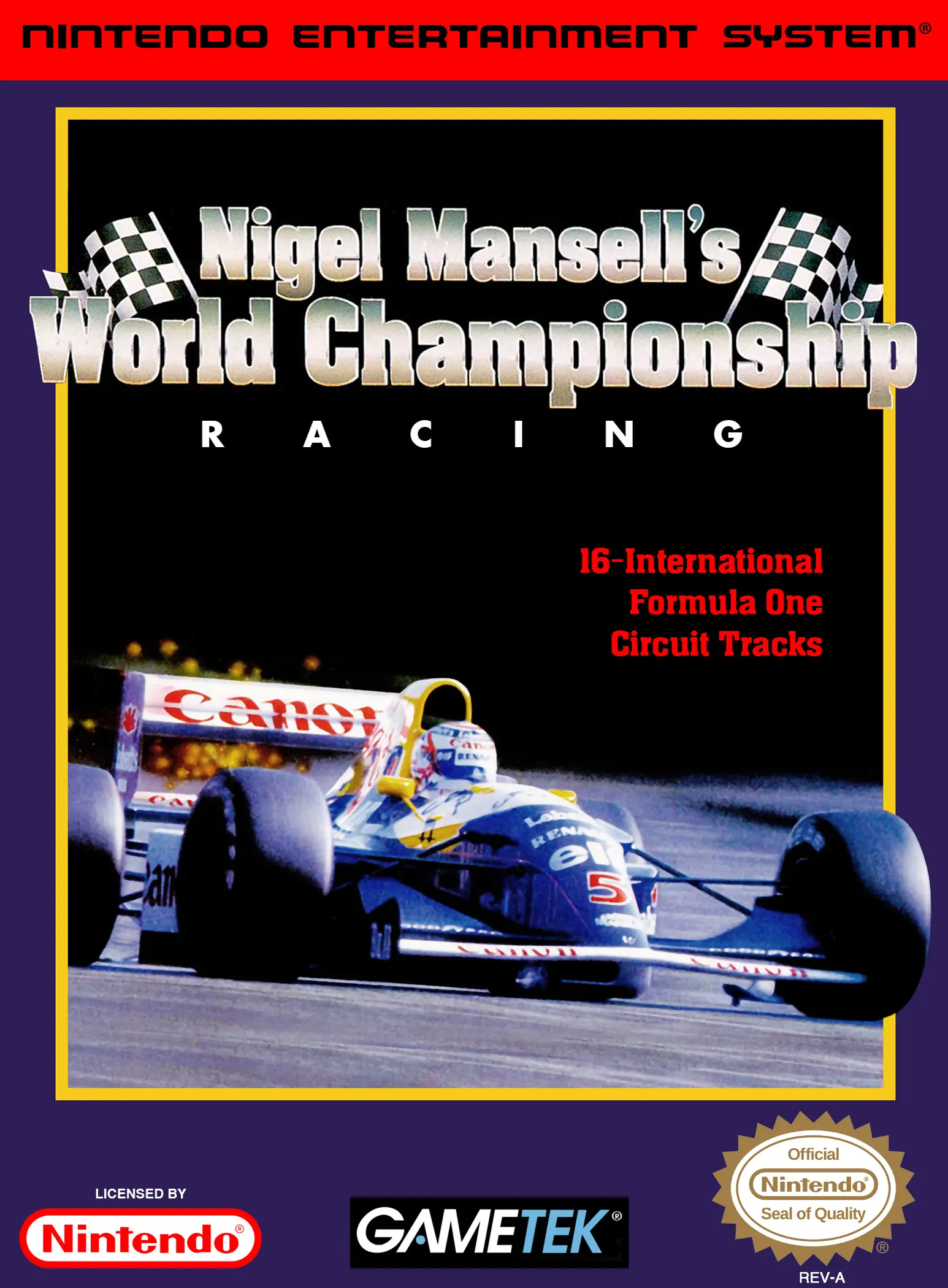 Capa de Nigel Mansell's World Championship Racing
