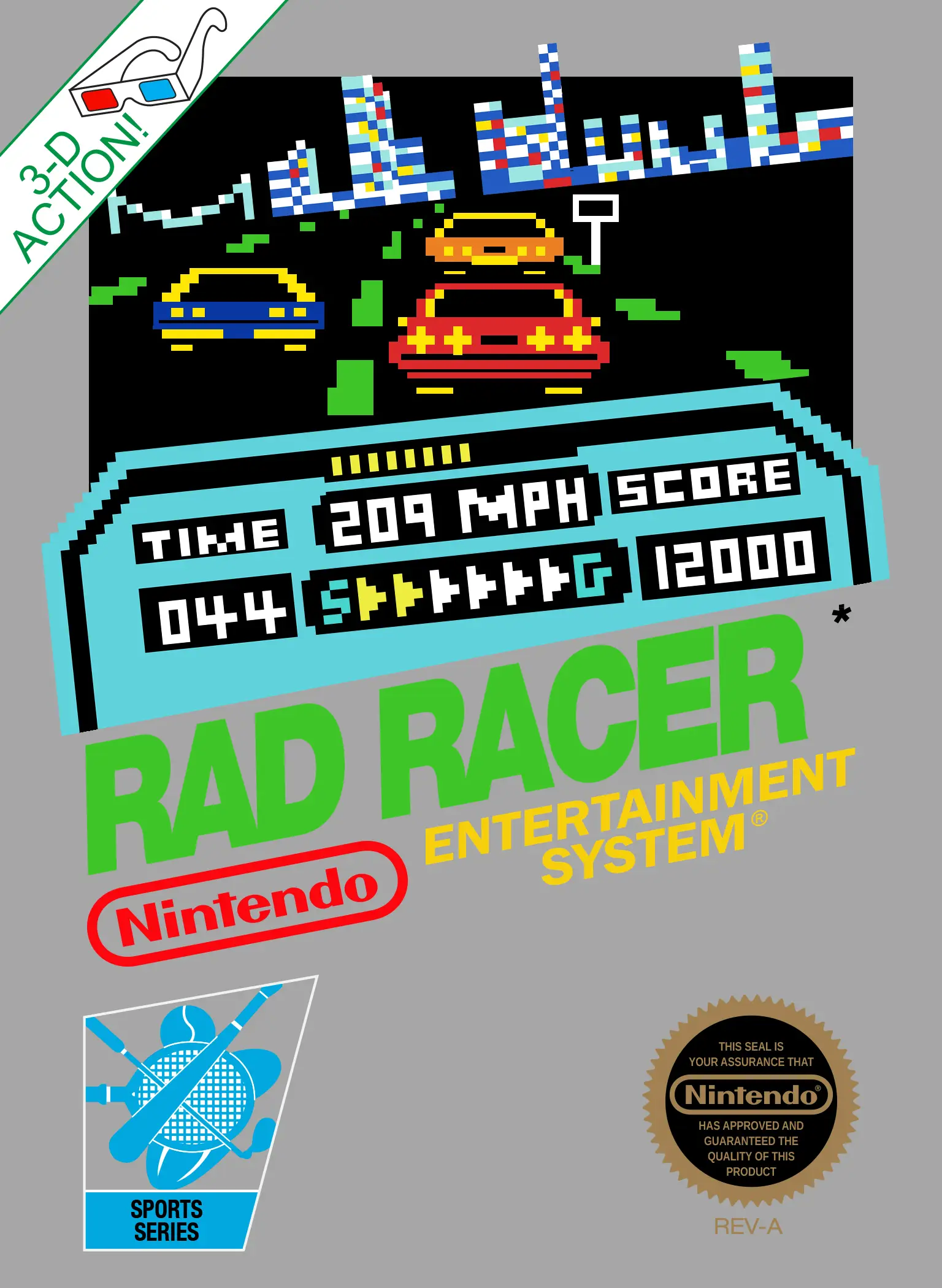 Capa de Rad Racer