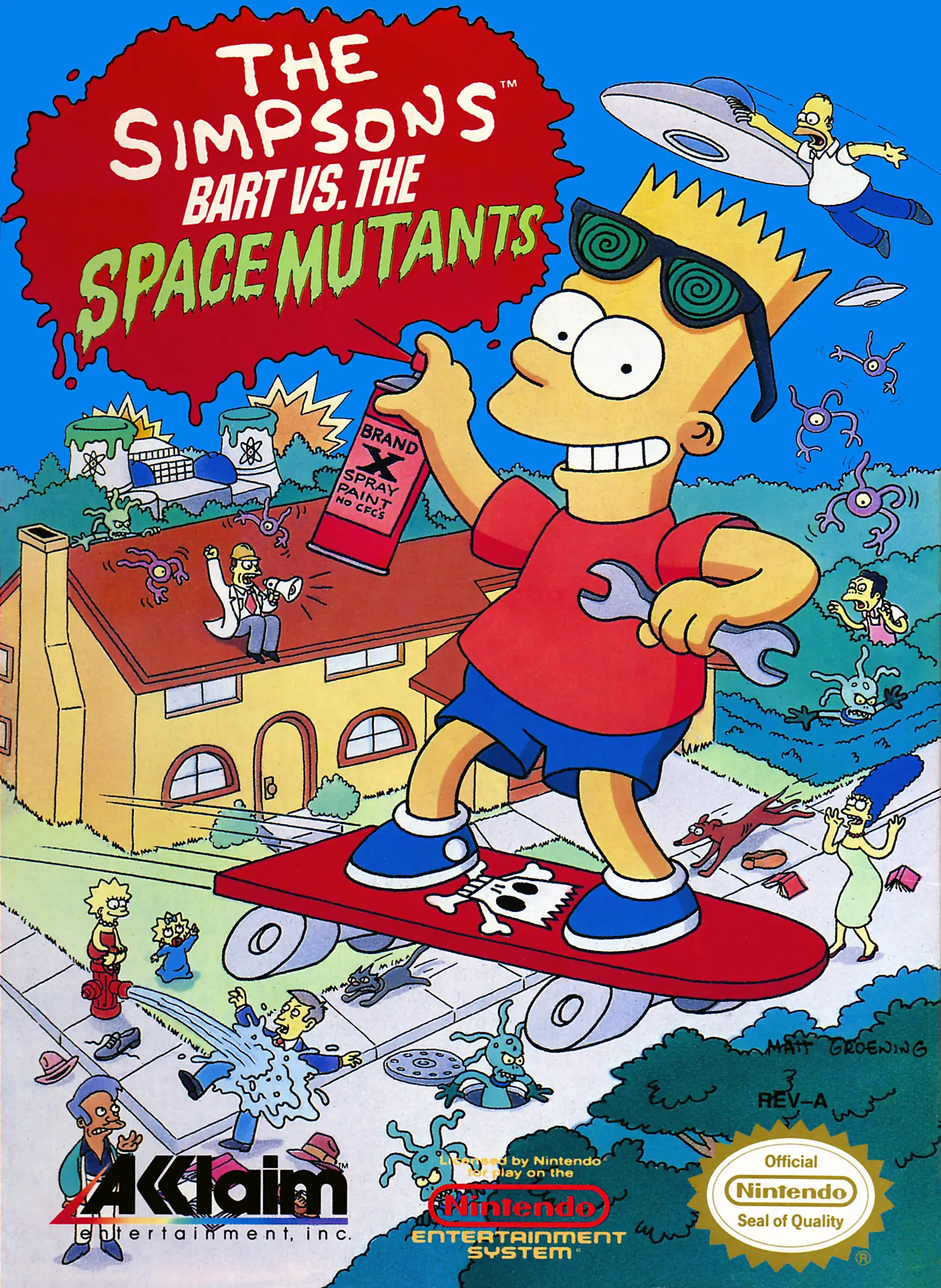 Capa de Simpsons: Bart vs. the Space Mutants