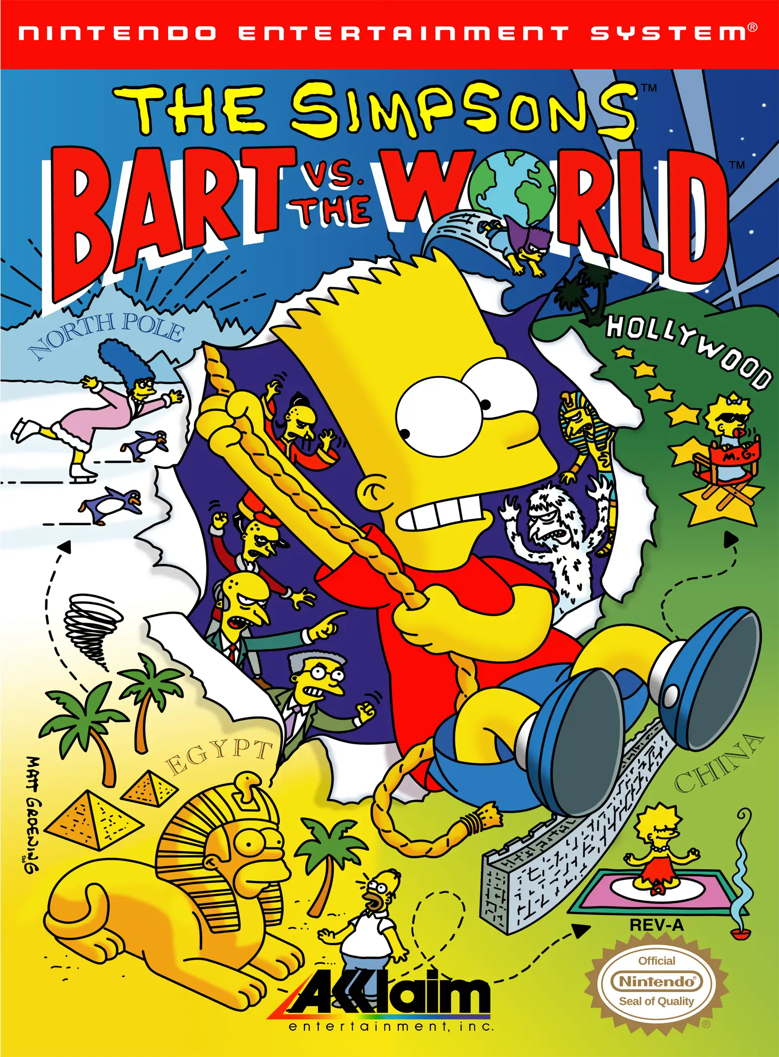 Capa de Simpsons: Bart vs. the World