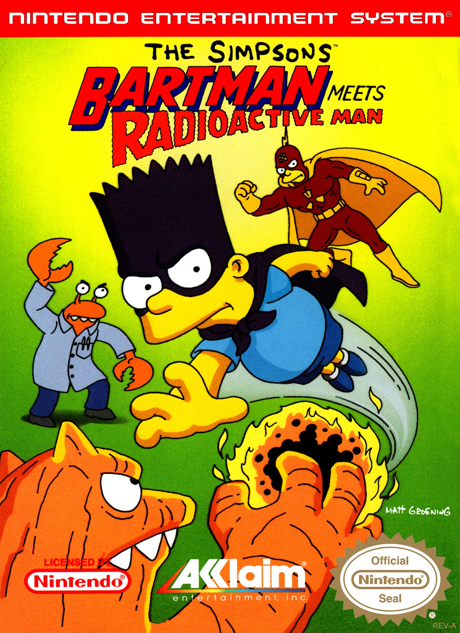 Capa de Simpsons: Bartman Meets Radioactive Man