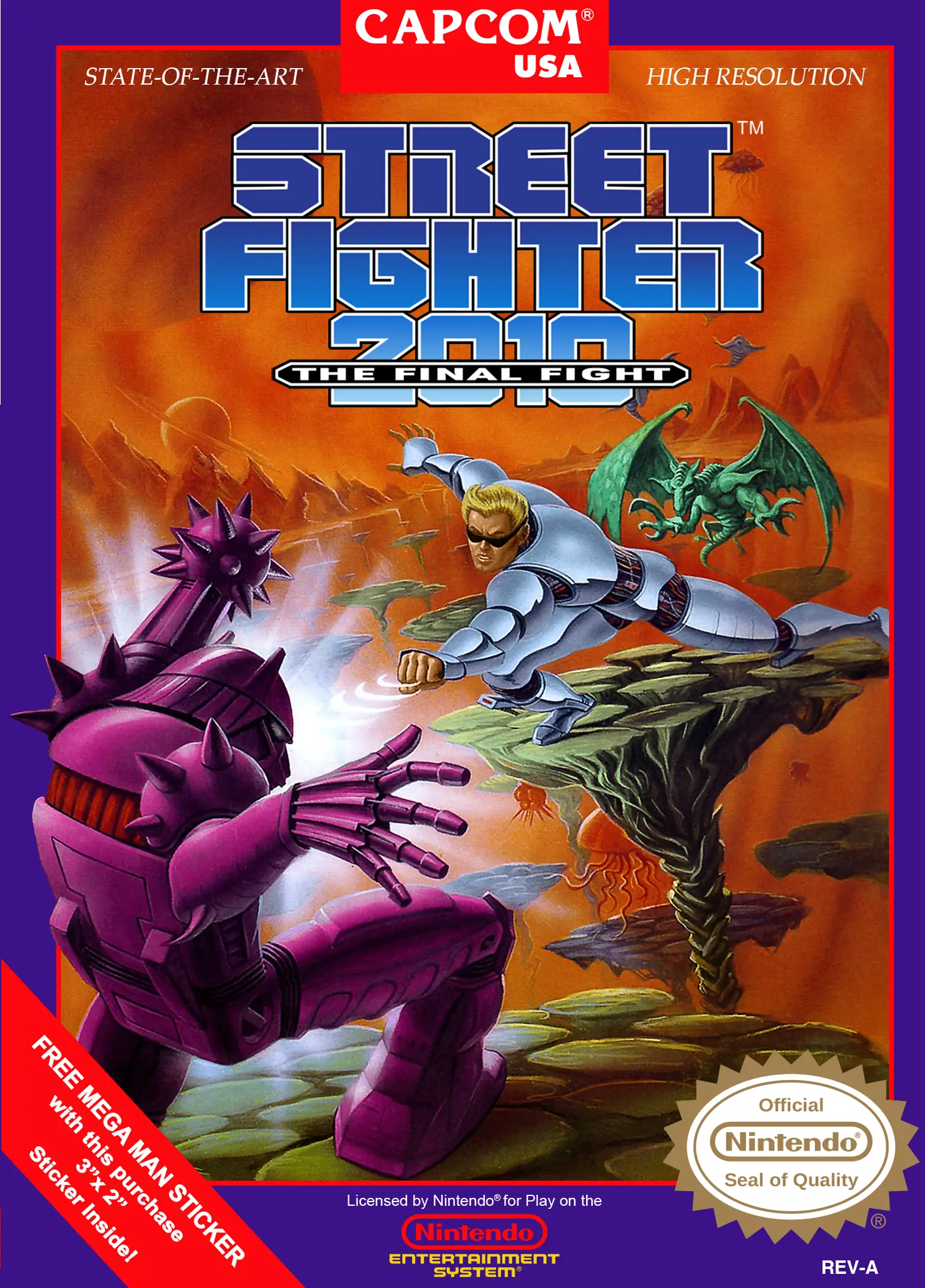 Capa de Street Fighter 2010: The Final Fight