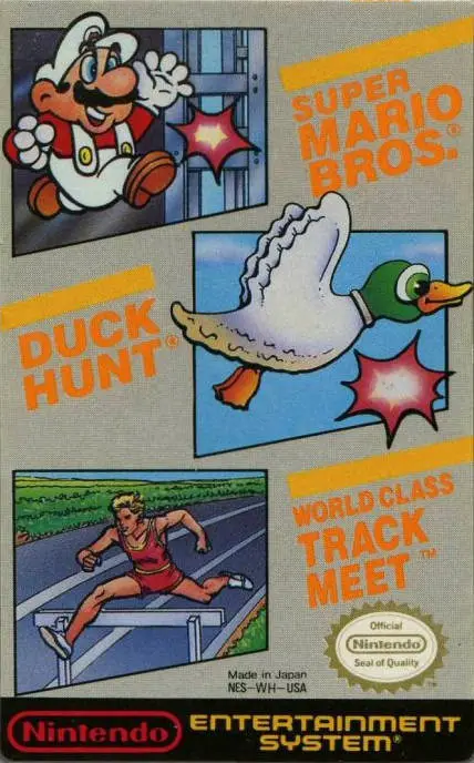 Capa de Super Mario Bros. - Duck Hunt - World Class Track Meet [Fire/White Mario]