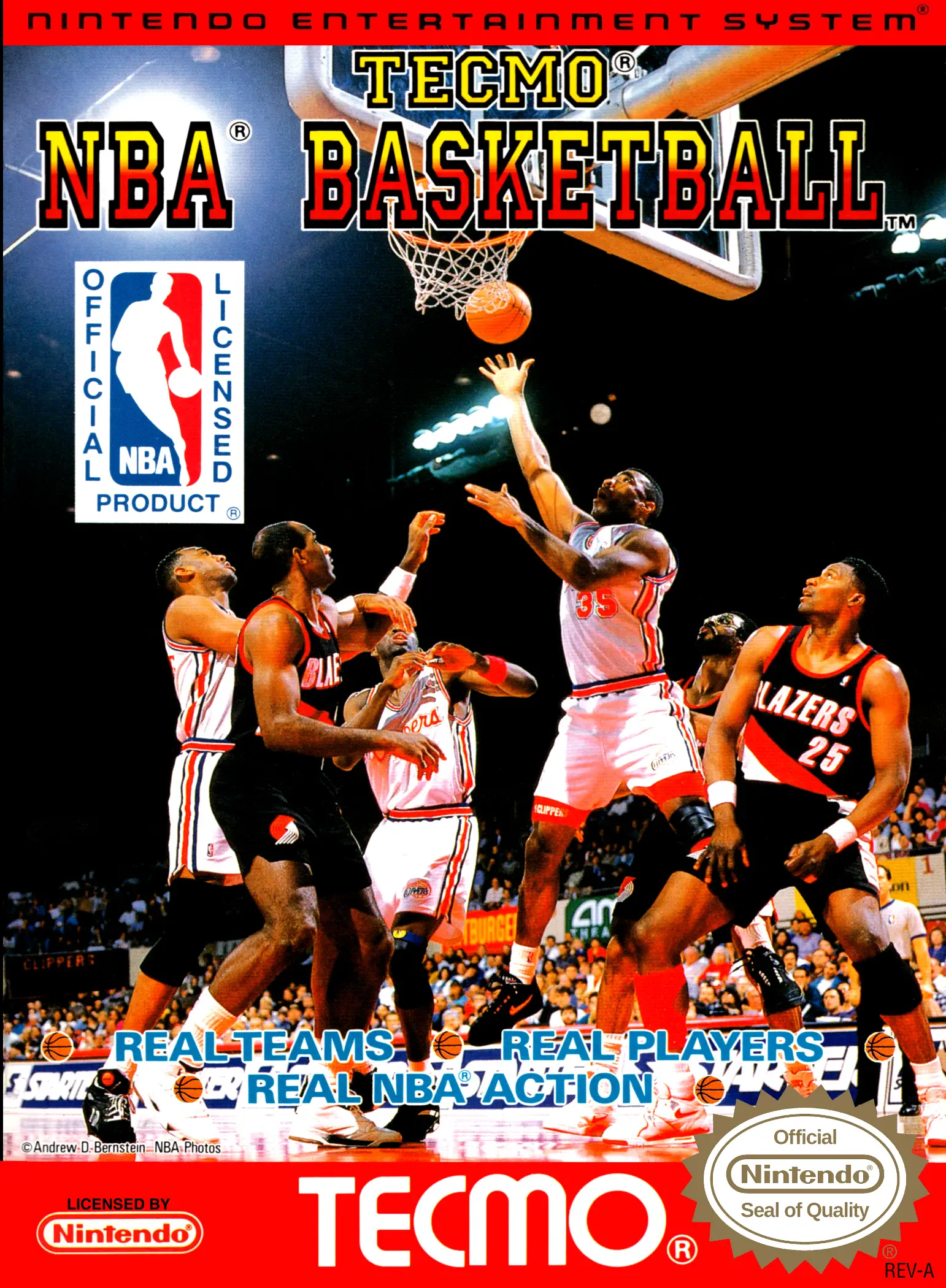 Capa de Tecmo NBA Basketball