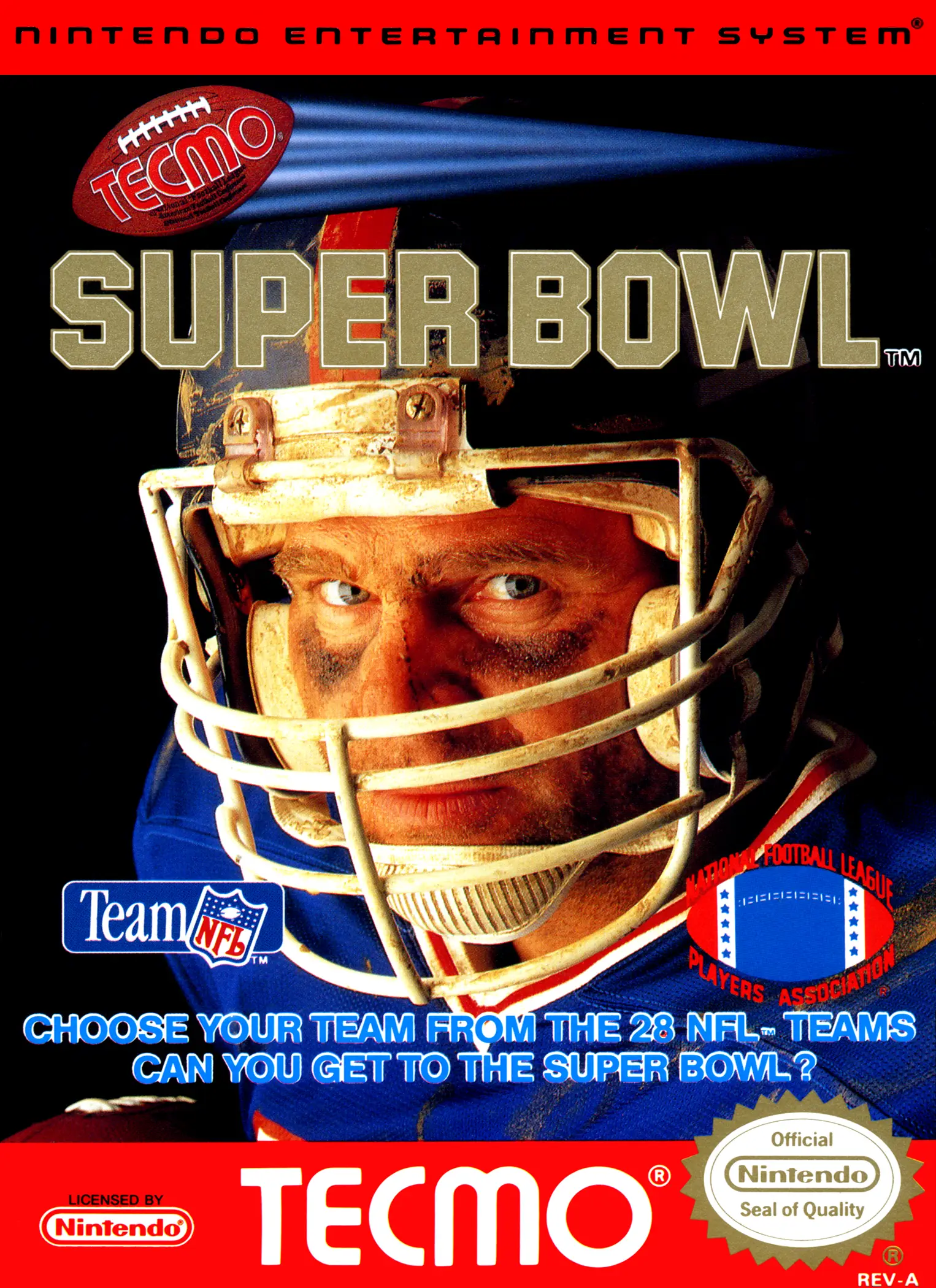 Capa de Tecmo Super Bowl