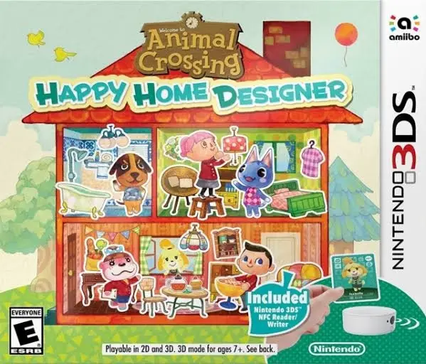 Capa de Animal Crossing: Happy Home Designer [Amiibo Reader/Writer Bundle]