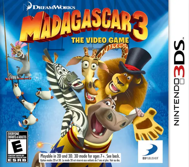Capa de Madagascar 3: The Video Game