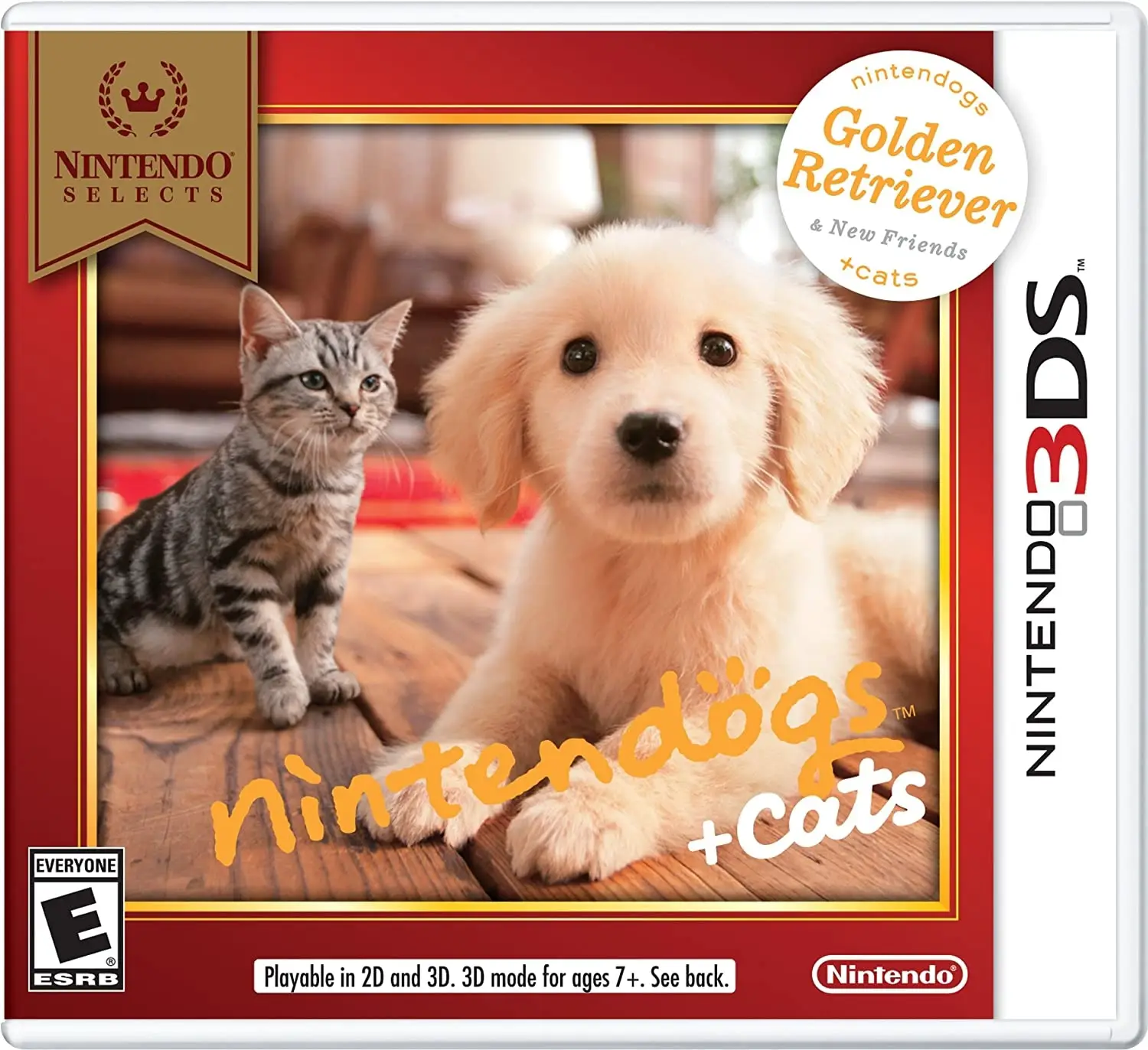 Capa de Nintendogs + Cats: Golden Retriever and New Friends [Nintendo Selects]