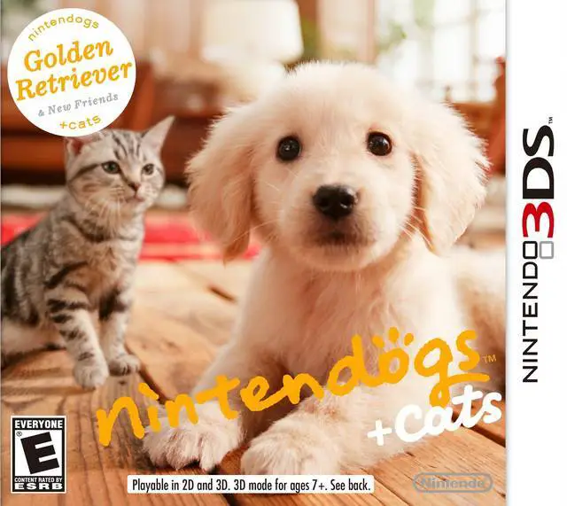 Capa de Nintendogs + Cats: Golden Retriever & New Friends