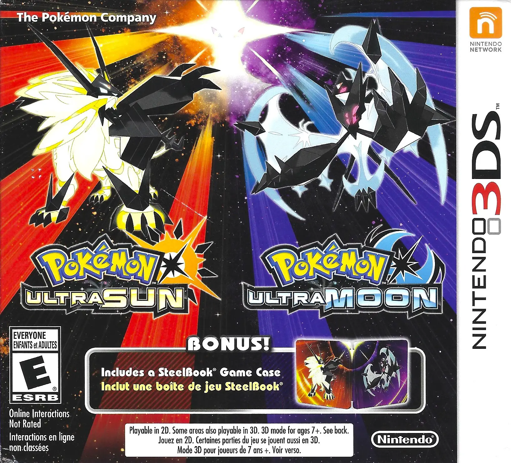 Capa de Pokemon Ultra Sun & Pokemon Ultra Moon [Steelbook Edition]