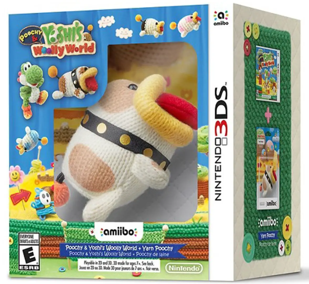 Capa de Poochy & Yoshi's Woolly World [Amiibo Bundle]