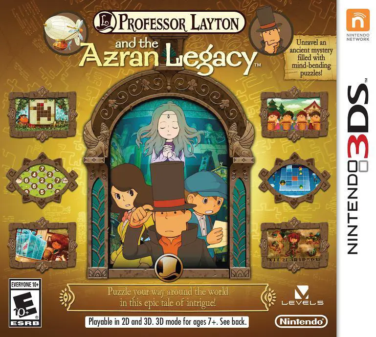 Capa de Professor Layton and the Azran Legacy
