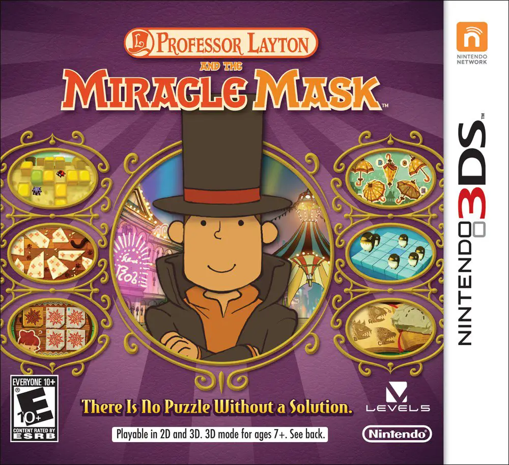 Capa de Professor Layton and the Miracle Mask