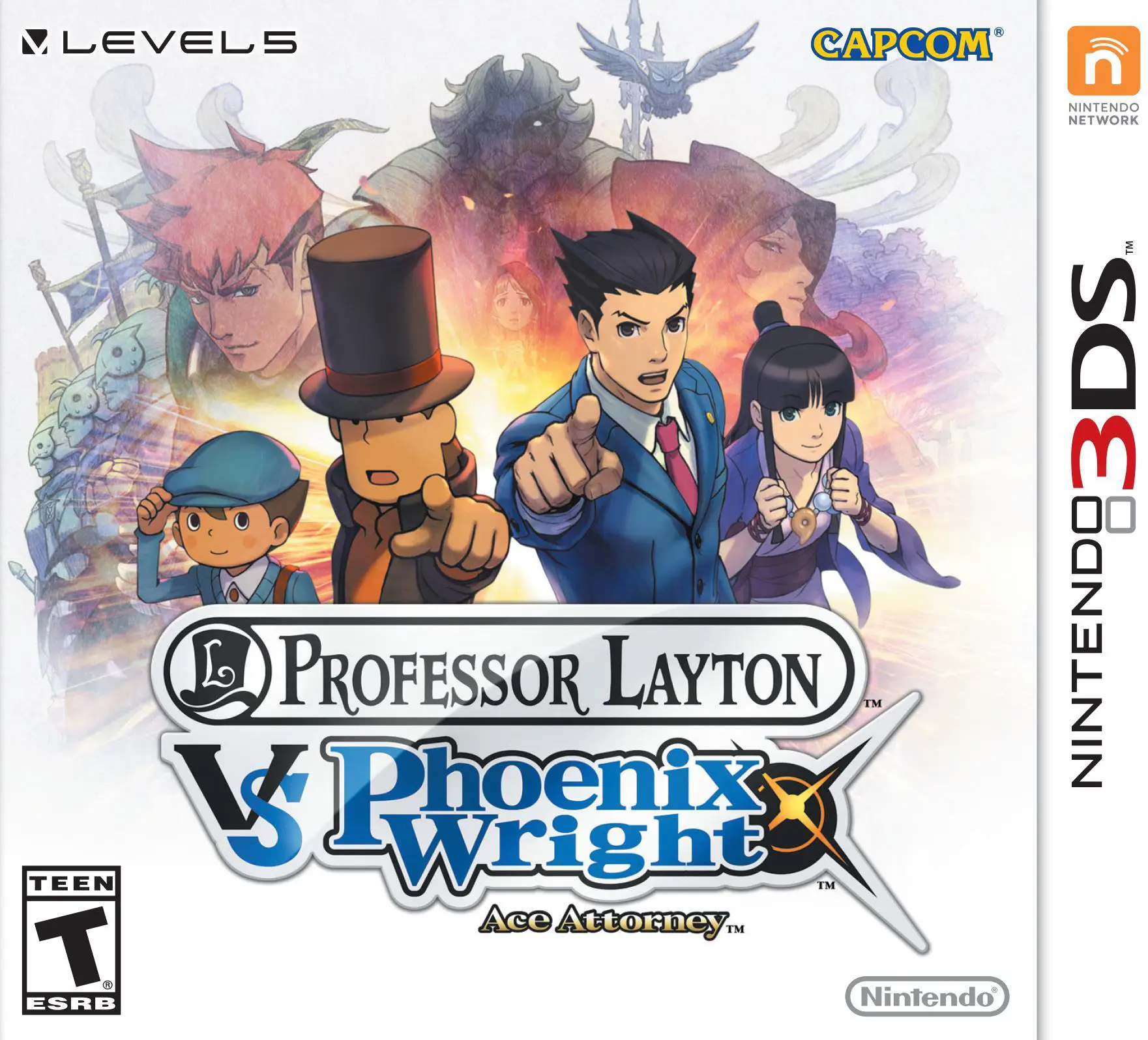 Capa de Professor Layton vs Phoenix Wright: Ace Attorney
