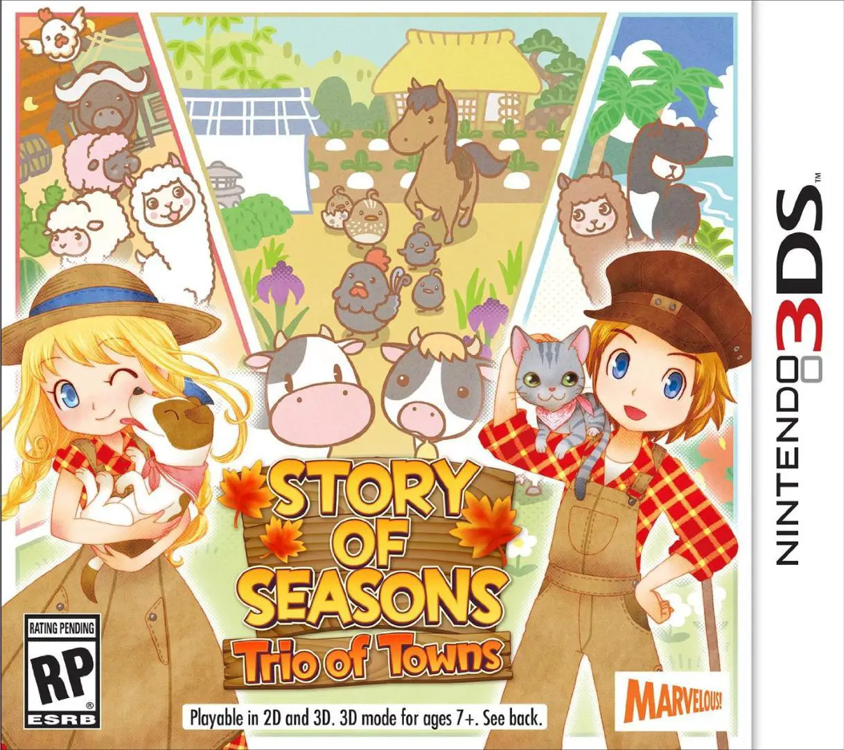 Capa de Story of Seasons: Trio of Towns