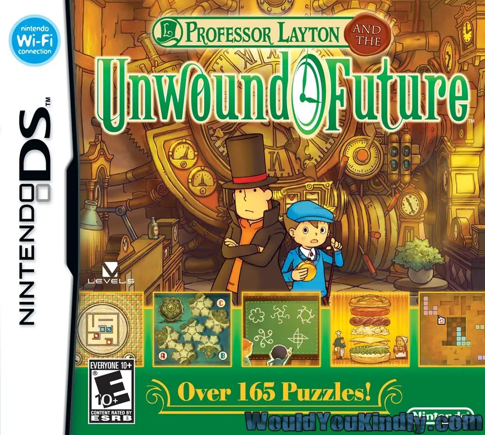 Capa de Professor Layton and the Unwound Future