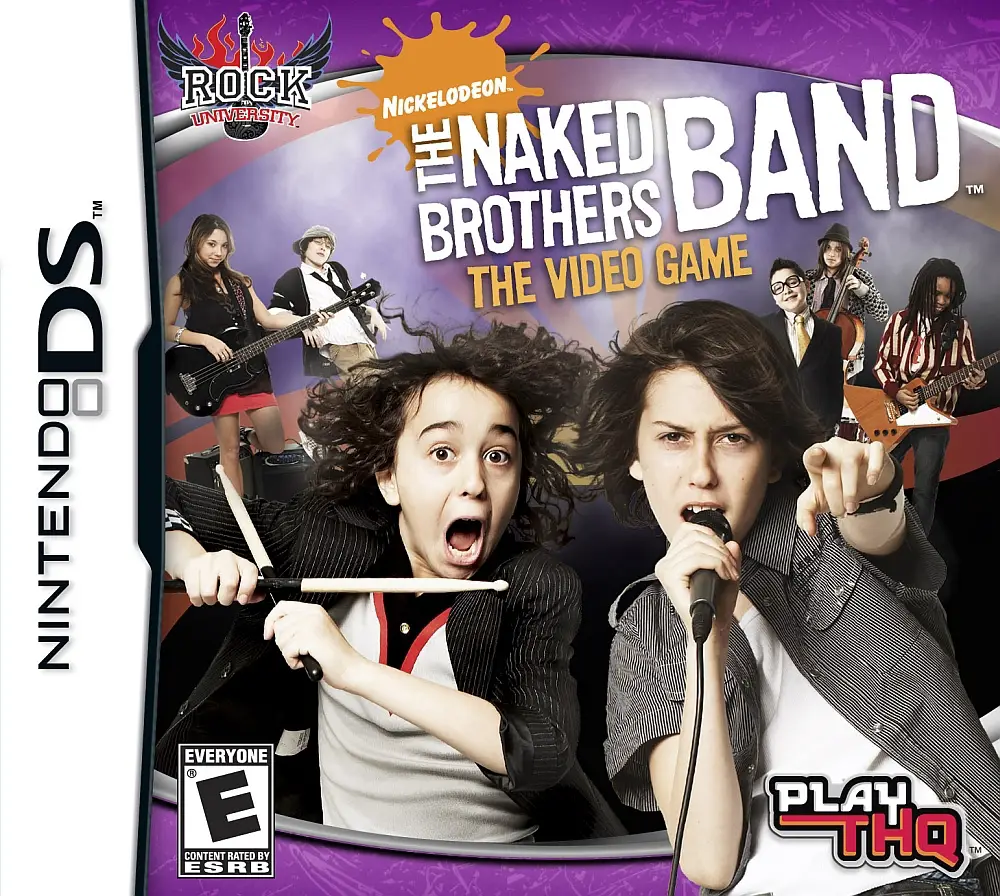 Capa de Rock University Presents: The Naked Brothers Band The Video Game