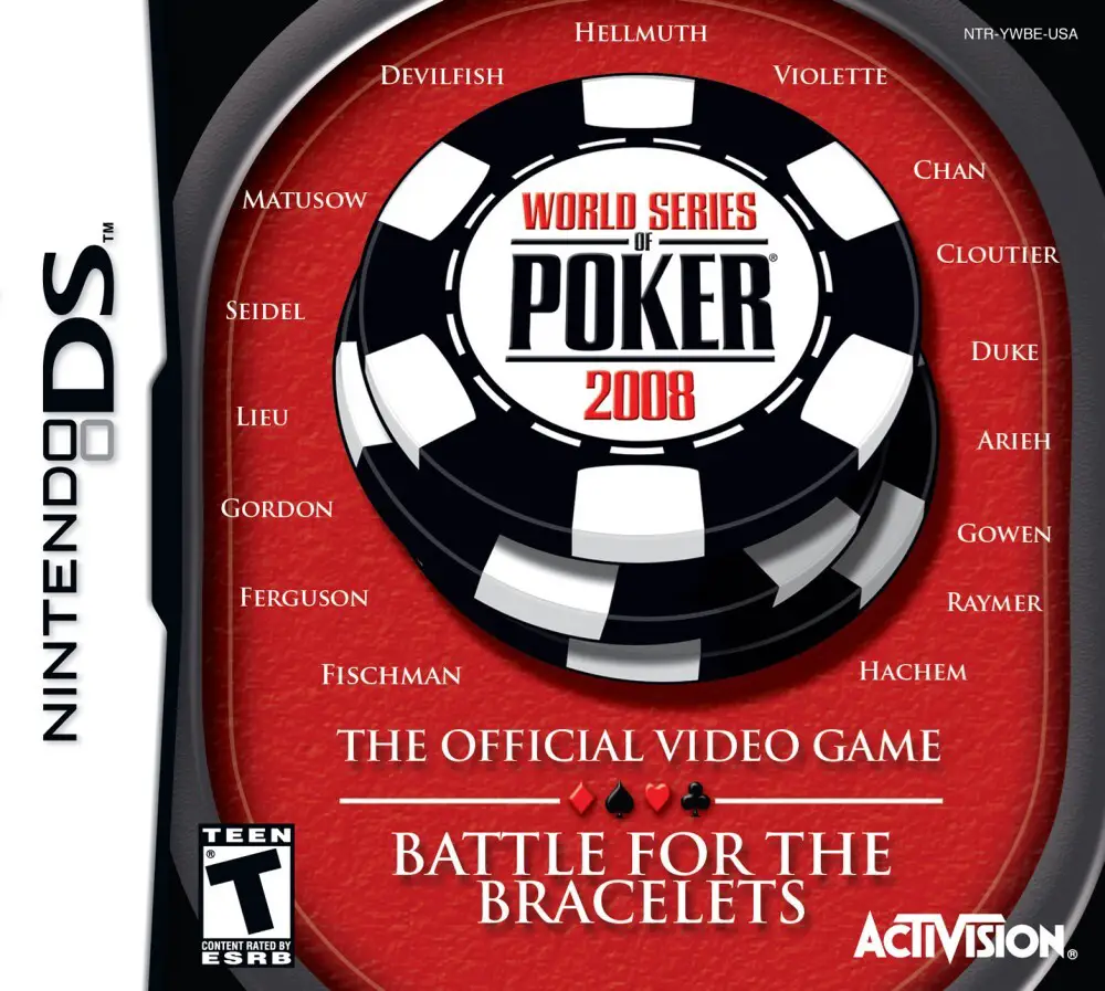 Capa de World Series of Poker 2008: Battle for the Bracelets