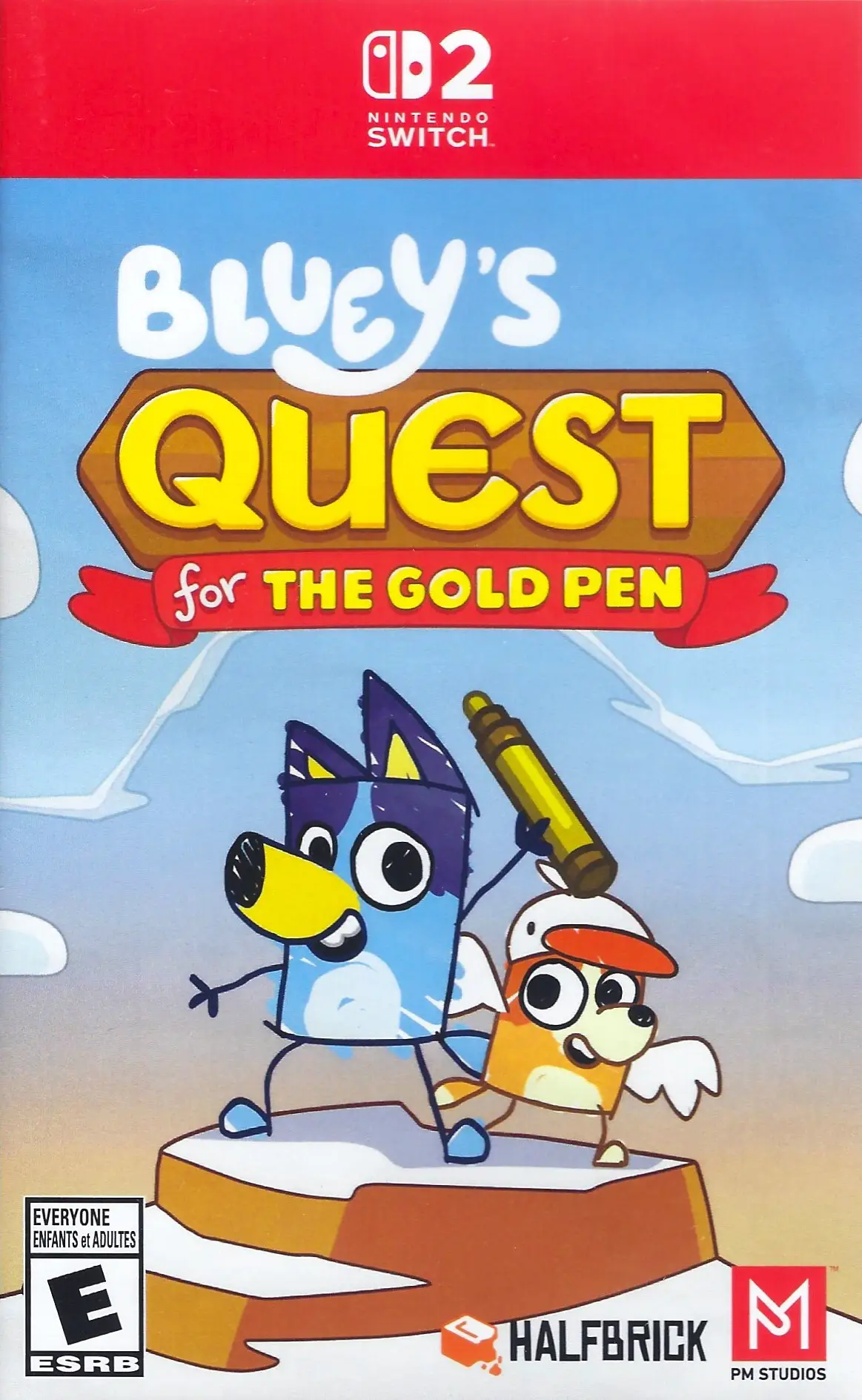 Capa de Bluey's Quest for The Gold Pen