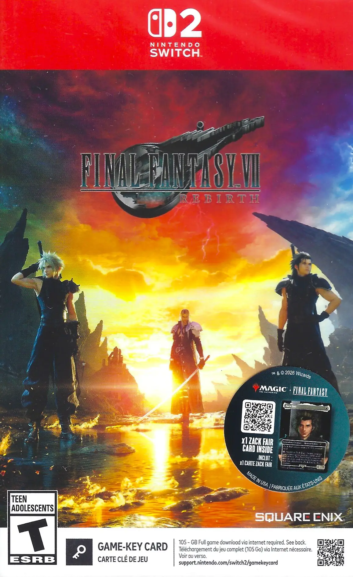 Capa de Final Fantasy VII Rebirth [Day One Edition] [Key Card]