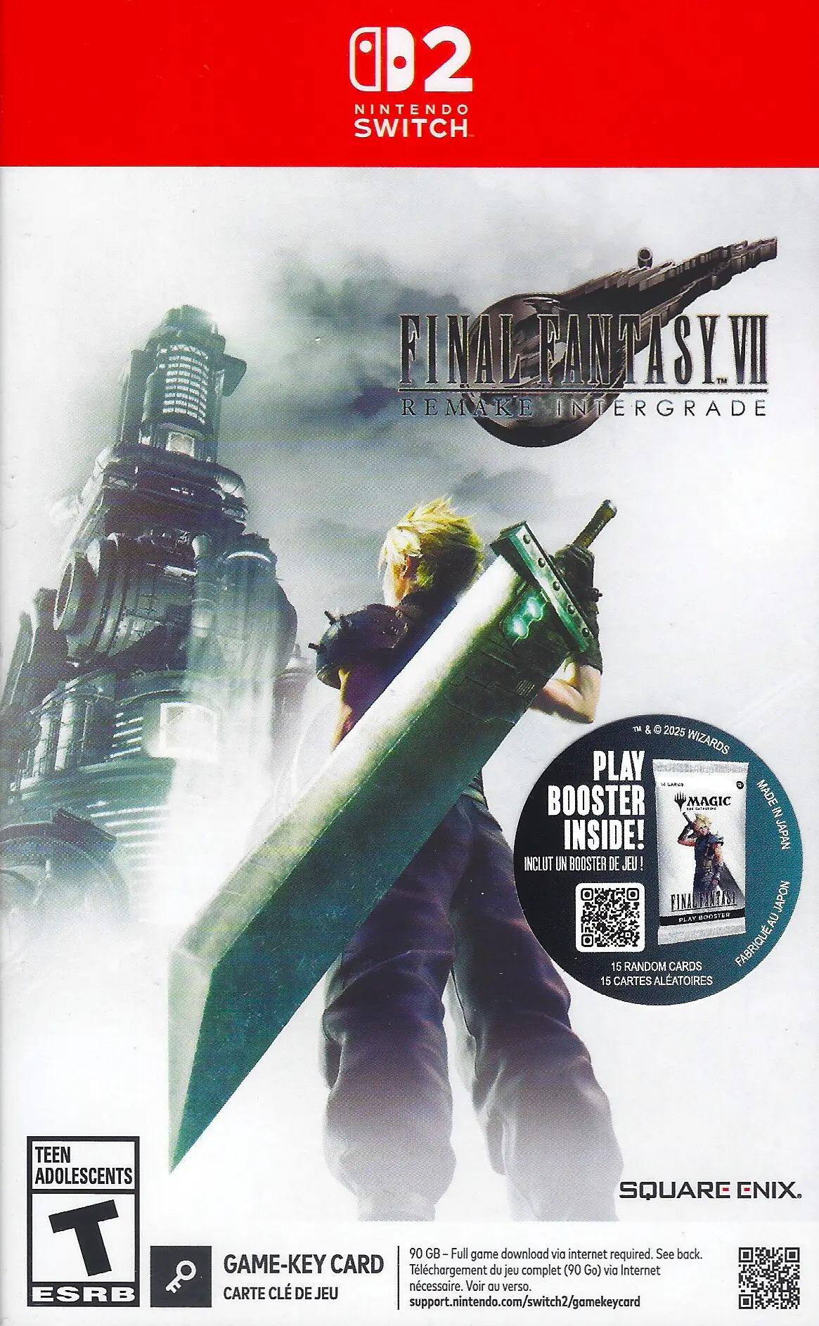 Capa de Final Fantasy VII Remake Intergrade [First Print] [Key Card]