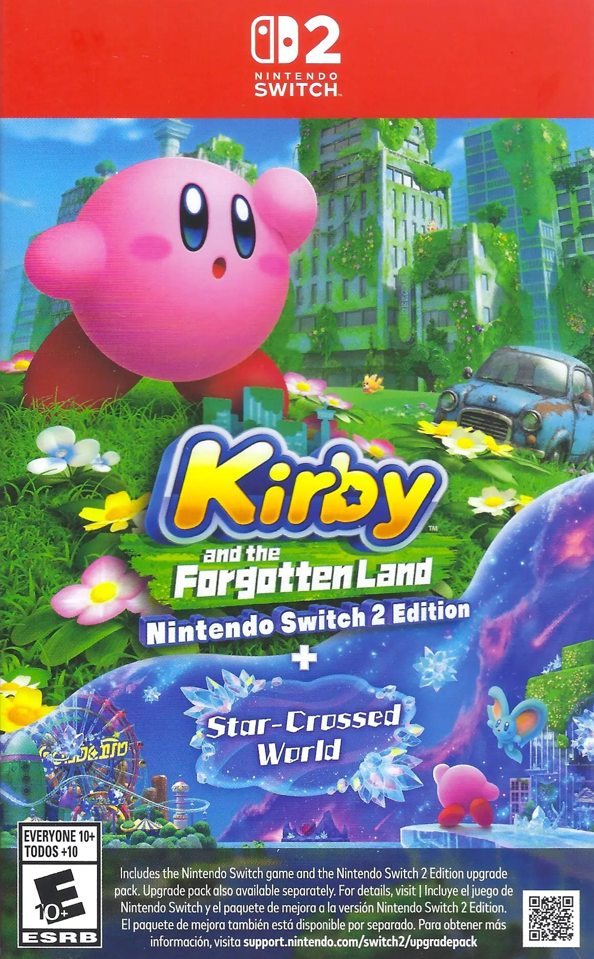 Capa de Kirby and the Forgotten Land + Star-Crossed World